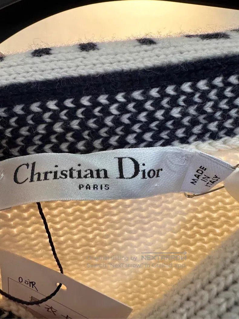Dior Dior Beige sailor tie woollen sweater Size S / US 4 / IT 40 - 3 Thumbnail