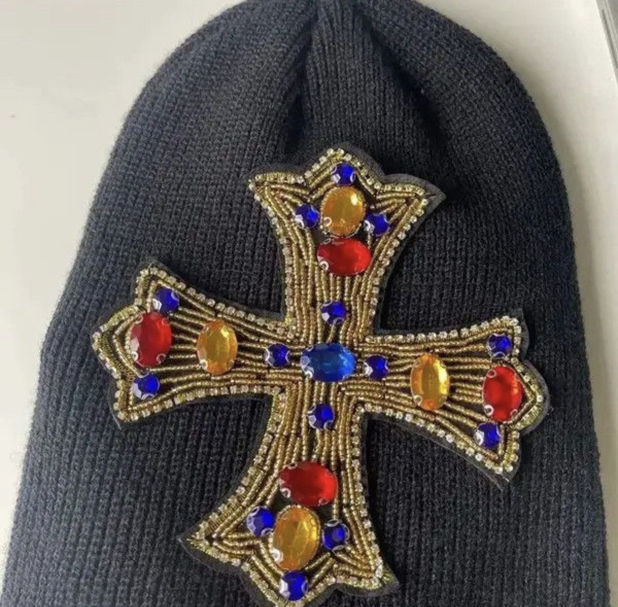 Japanese Brand Chrome Hearts Style Beanie Hat Size ONE SIZE - 4 Thumbnail