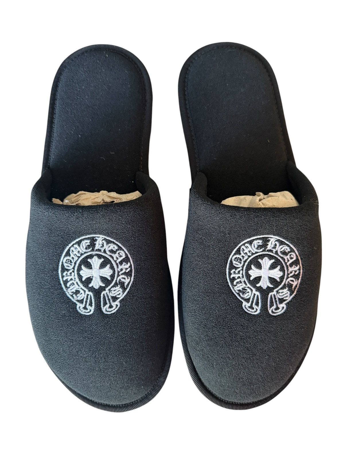 Chrome Hearts Chrome Hearts “Hotel Slipper” Blk Size US 12 / EU 45 - 1 Thumbnail