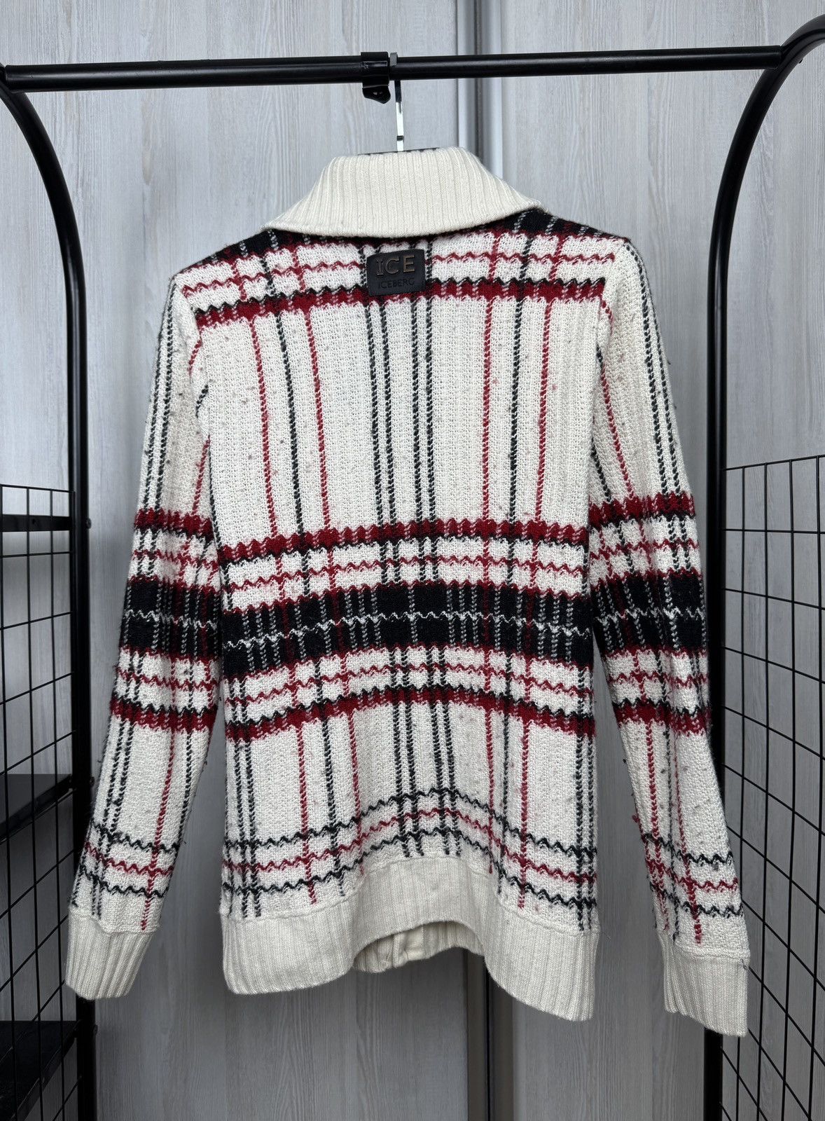 Iceberg ICEBERG Made In Italy WOOL BLEND SWEATER CARDIGAN MENs M Size US M / EU 48-50 / 2 - 9 Thumbnail
