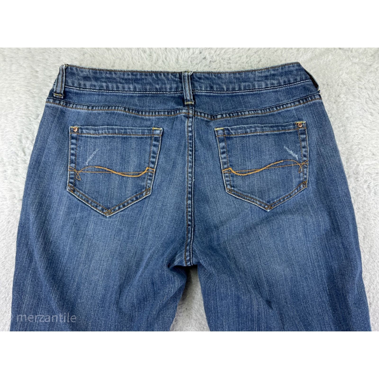 Vintage Hillard & Hanson Jeans Womens 12 Blue Denim Bootcut 5-Pocket Cotton Blend Relaxed Blue 90s Western Mens Womens Girls Size 34" / US 12 / IT 48 - 3 Thumbnail
