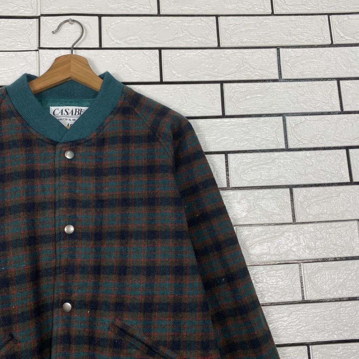 Japanese Brand 📌Vintage Bomber Jacket Wool Casabel Tartan Issey Miyake Size US M / EU 48-50 / 2 - 7 Thumbnail