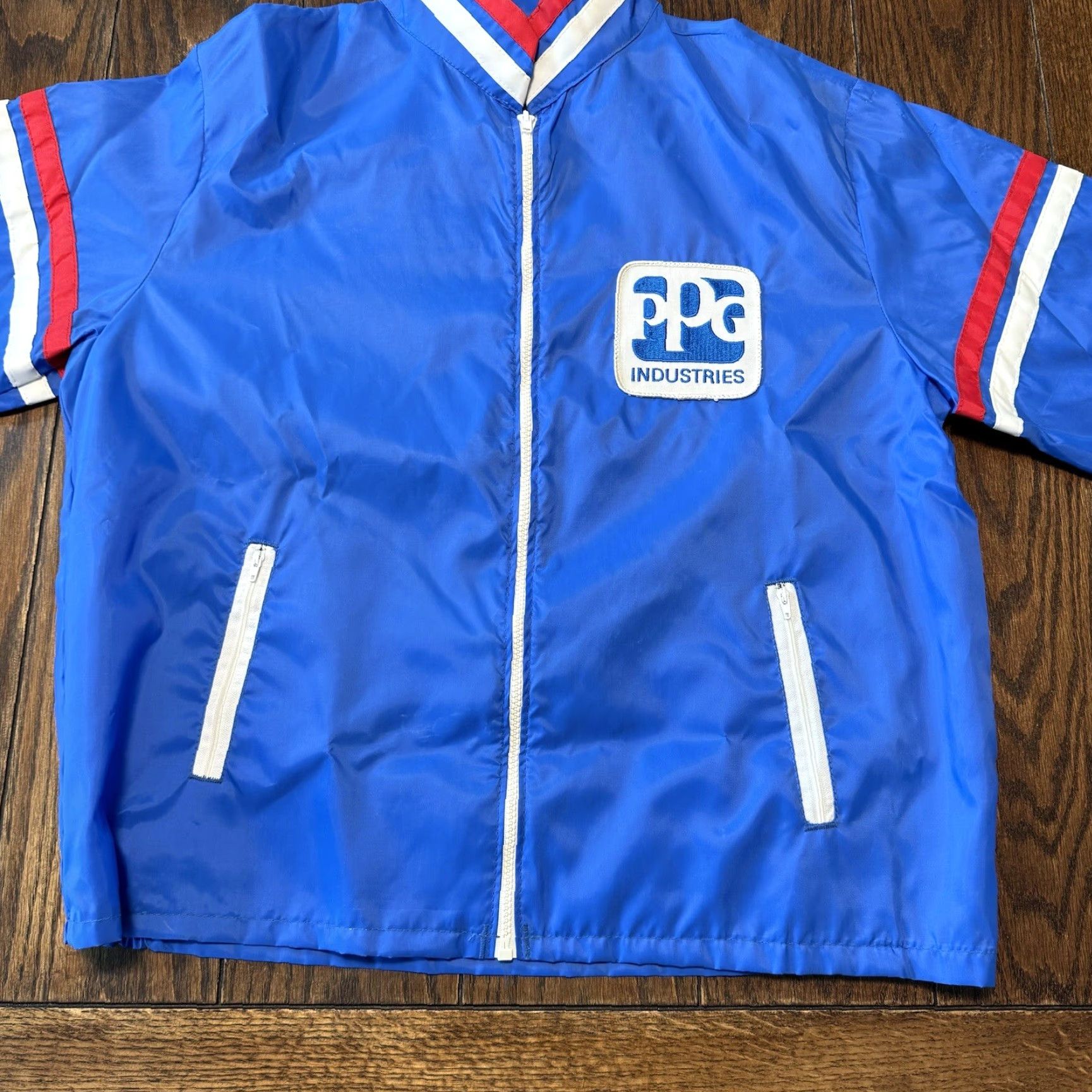 Vintage VINTAGE Horizon Sportswear PPG Indy Car World Series Racing Jacket Men’s Large L Blue Nylon Zip Windbreaker 1970s Cars Style Full Zip Lightweight Size US L / EU 52-54 / 3 - 3 Thumbnail