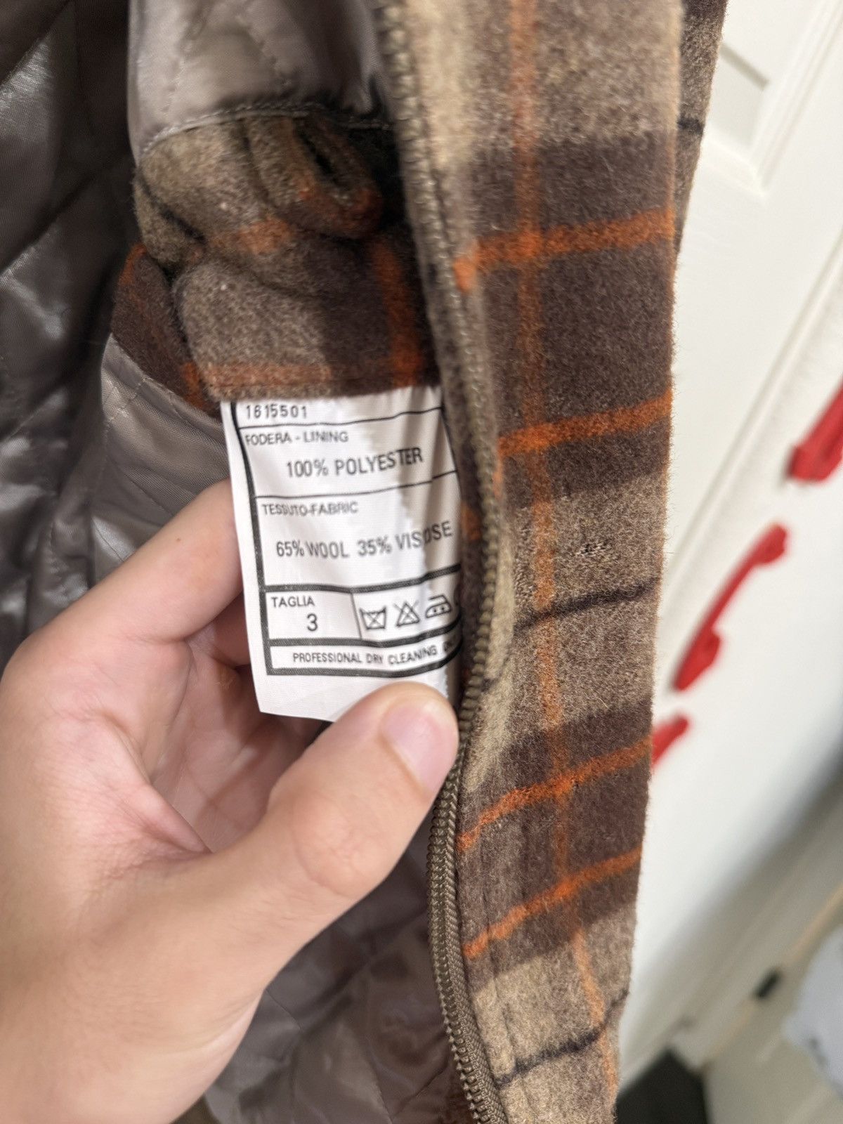 Balenciaga Vintage Balenciaga Wool plaid bomber jacket Size US L / EU 52-54 / 3 - 6 Thumbnail