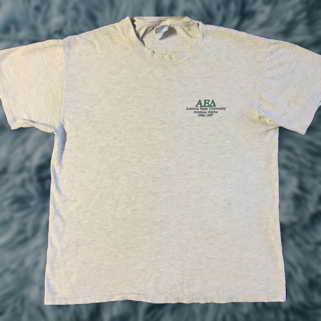 Vintage VINTAGE ASU Shirt Mens S Gray 90s Pre Med Distressed Single Stitch Arizona State University Grunge College Doctor Sun Devils University Size US S / EU 44-46 / 1 - 1 Thumbnail