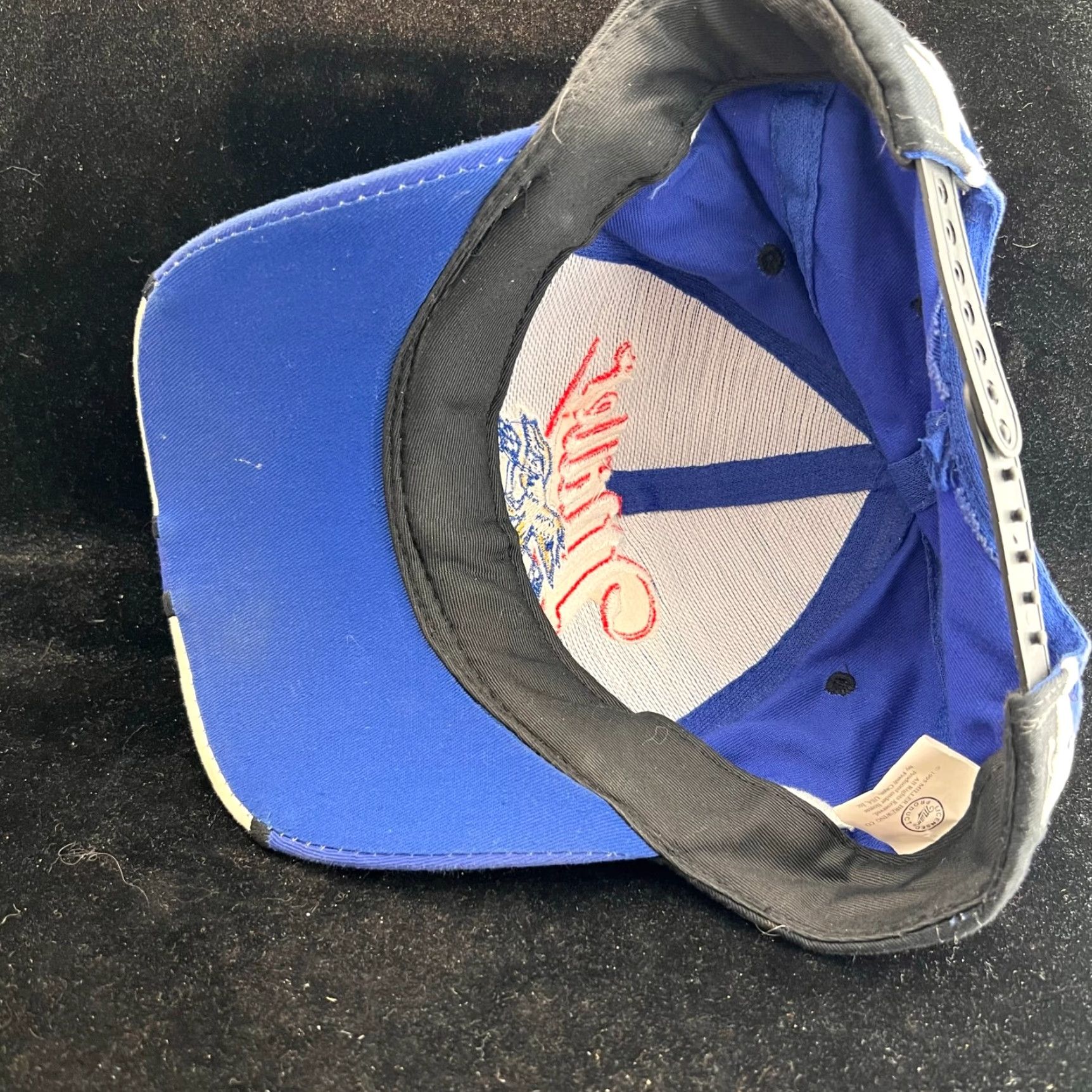 Vintage VINTAGE Miller Racing Hat Adult One Size Blue Snap Back Shark Tooth 1995 80s 90s Beer Men Mens Size ONE SIZE - 6 Thumbnail