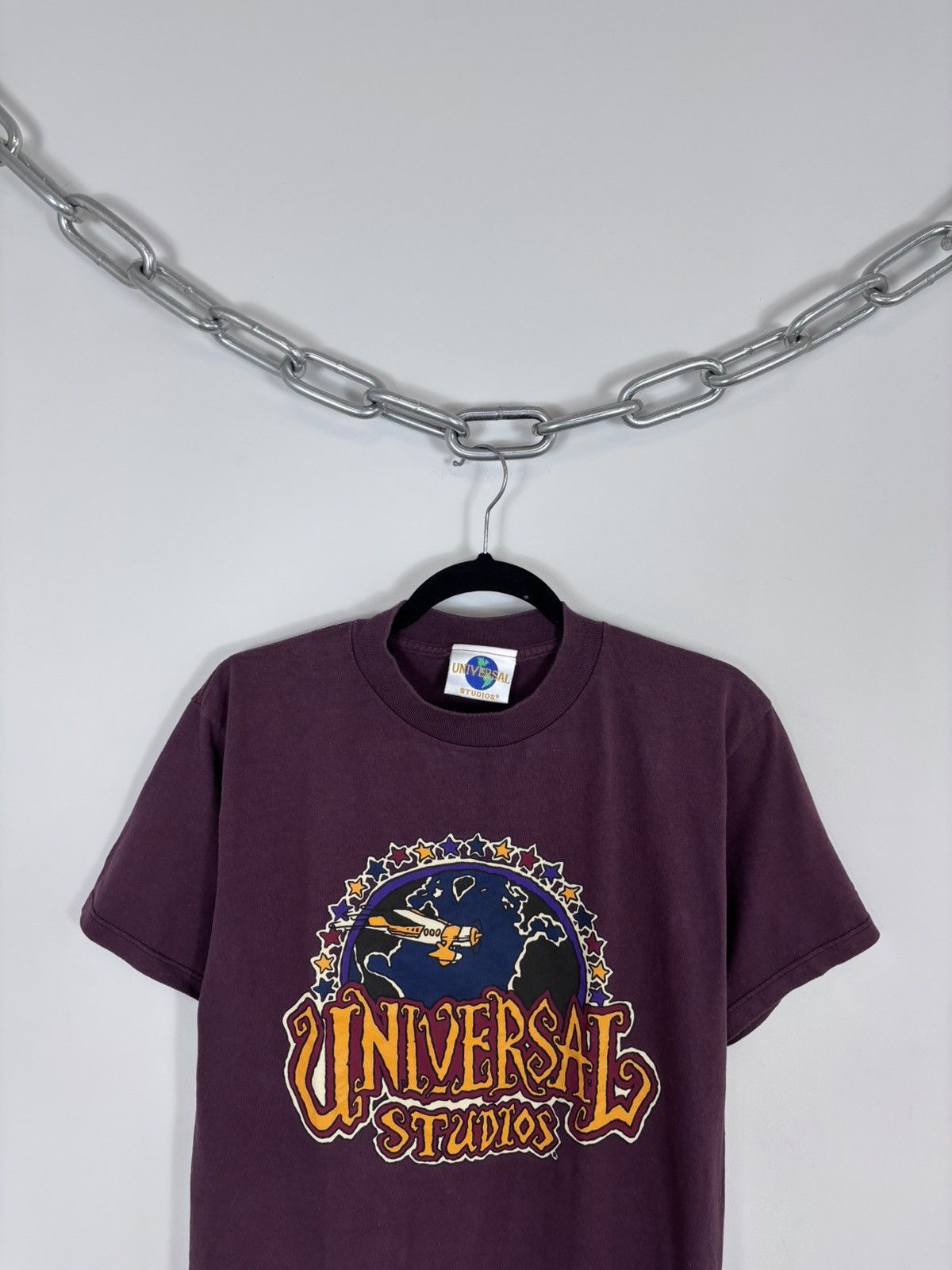 Universal Studios Vintage 1990s Universal Studios Big Logo T-Shirt Tee Size US M / EU 48-50 / 2 - 2 Thumbnail