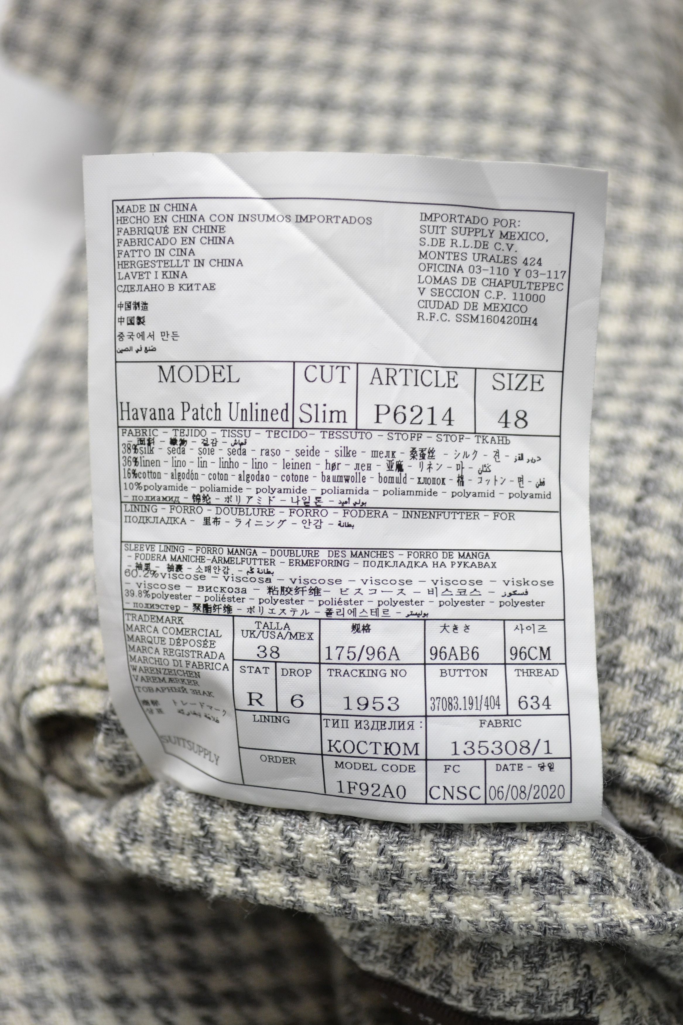 Suitsupply SUITSUPPLY Havana Patch Braddon Suit Men's UK 38 / UK 36 Size 36R - 7 Thumbnail