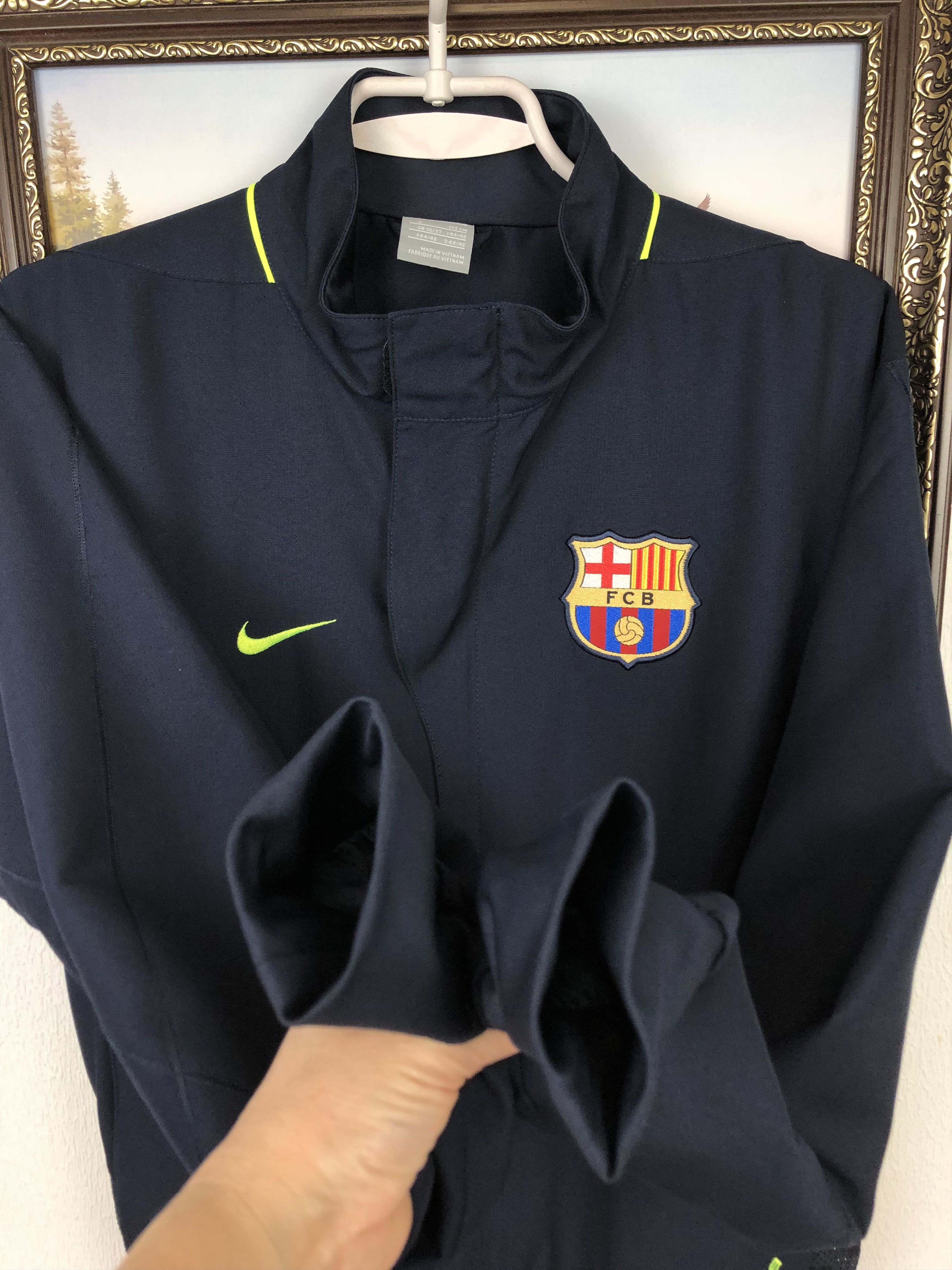 Nike Vintage Nike FC Barcelona Football Jacket Soccer Track Top Size US S / EU 44-46 / 1 - 7 Thumbnail