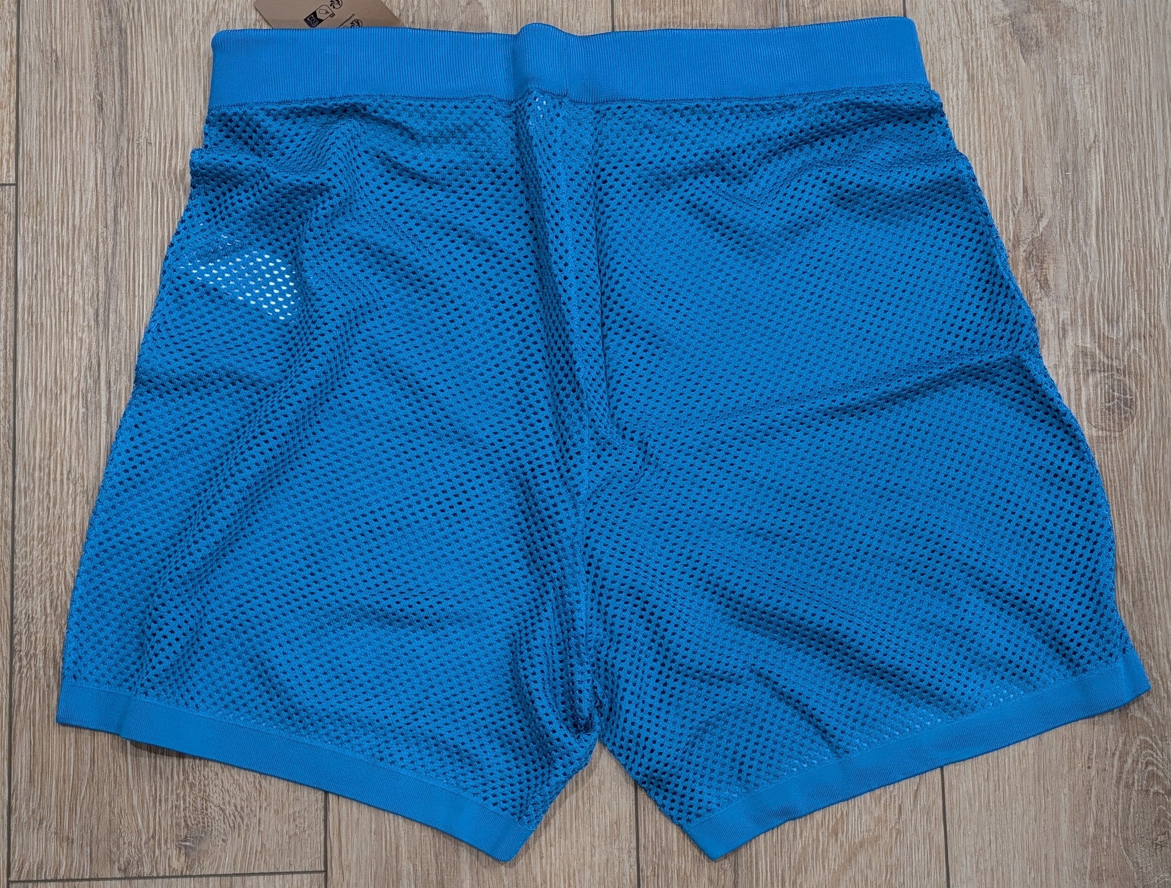 Burberry Burberry "EKD" Mesh Shorts Bright Cerulean Blue Medium Size US 32 / EU 48 - 3 Thumbnail
