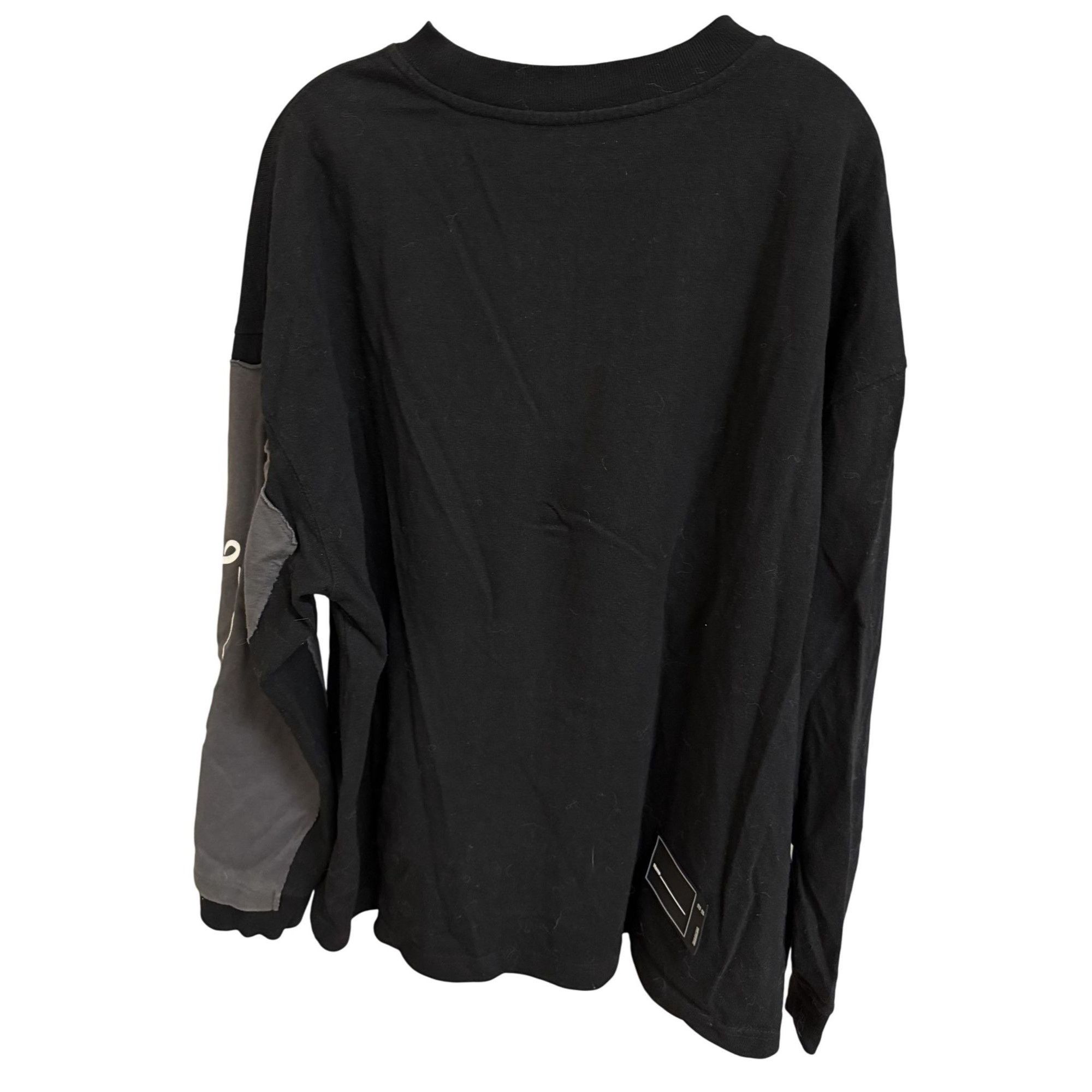 WE11DONE We11Done Black Long Sleeve Graphic Tee With Blue Logo Size US S / EU 44-46 / 1 - 2 Thumbnail