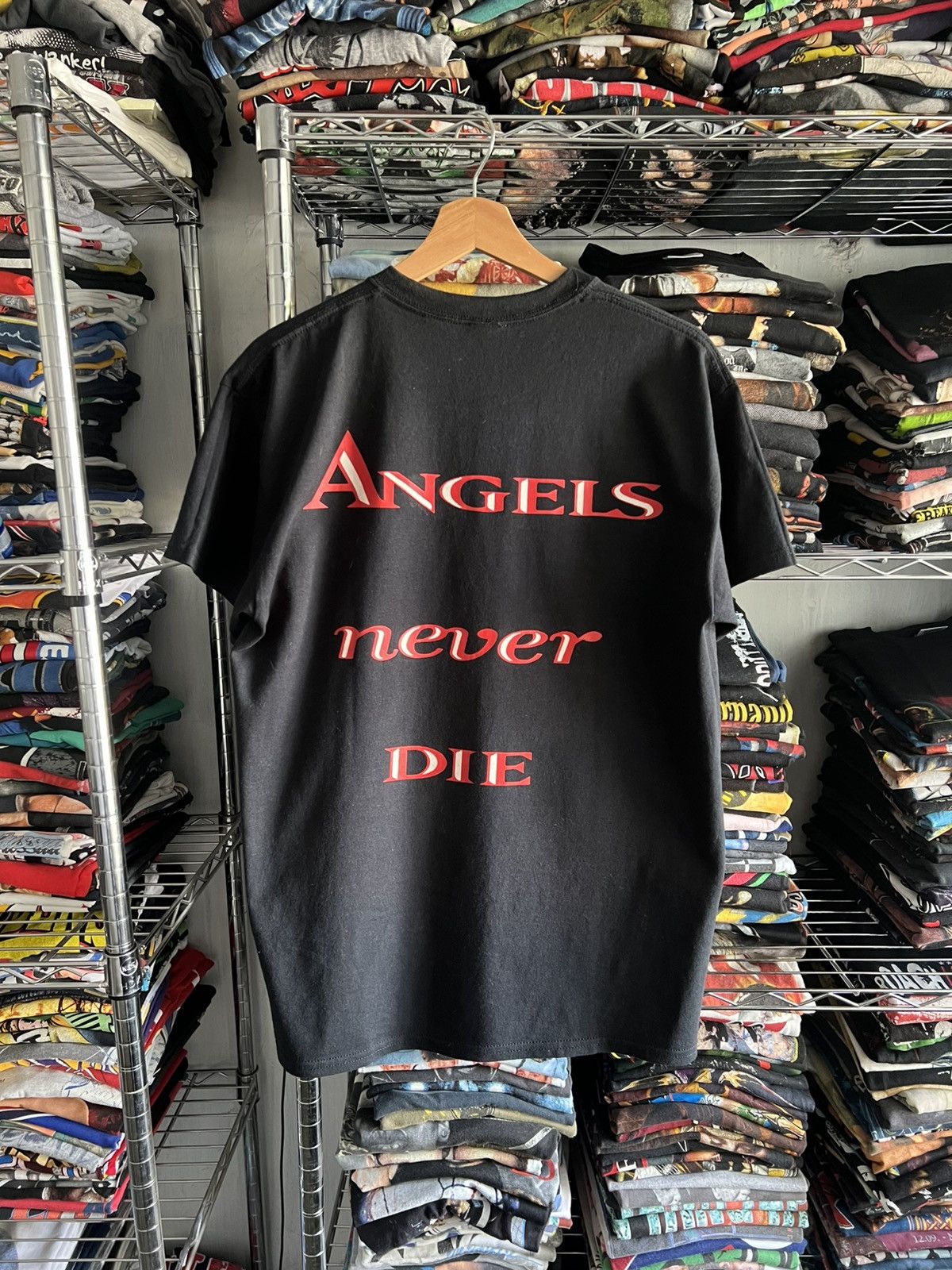 Band Tees 2000s Doro Angels Never Die Album Cover Bootleg Tee Size US M / EU 48-50 / 2 - 2 Thumbnail