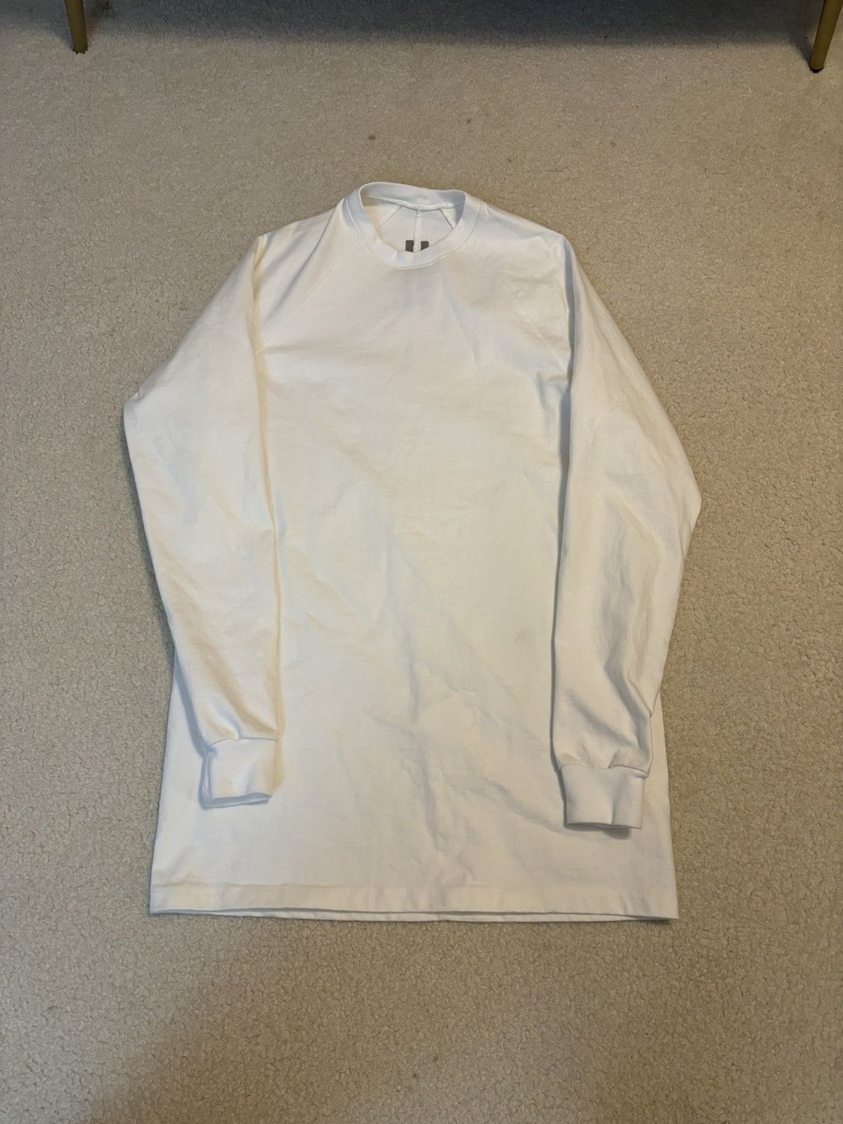Rick Owens Rick Owens FW14 Moody Long Sleeve Crewneck White Size US S / EU 44-46 / 1 - 1 Thumbnail