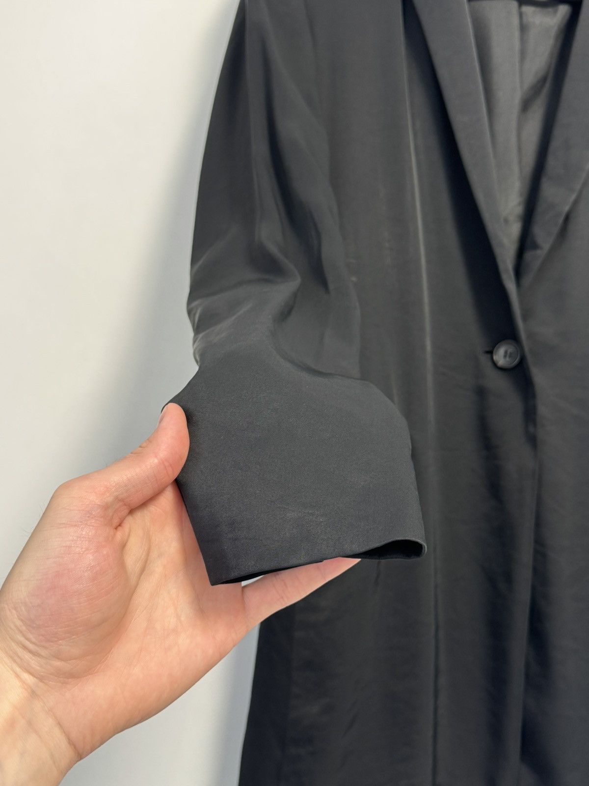 Jil Sander JIL SANDER Black Silk Lined Coat Jacket Made in Italy Blazer Size XS / US 0-2 / IT 36-38 - 9 Thumbnail