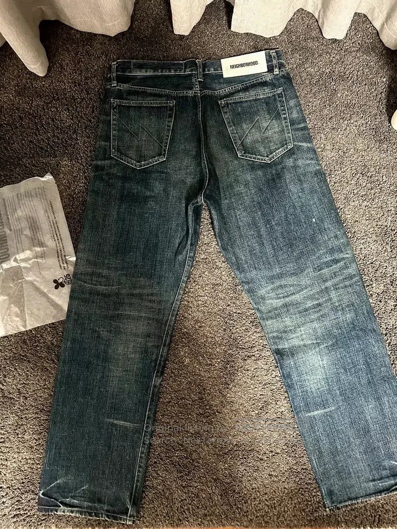 Neighborhood Neighborhood size L Indigo Basic Washed Denim Jeans Size US 27 - 2 Thumbnail
