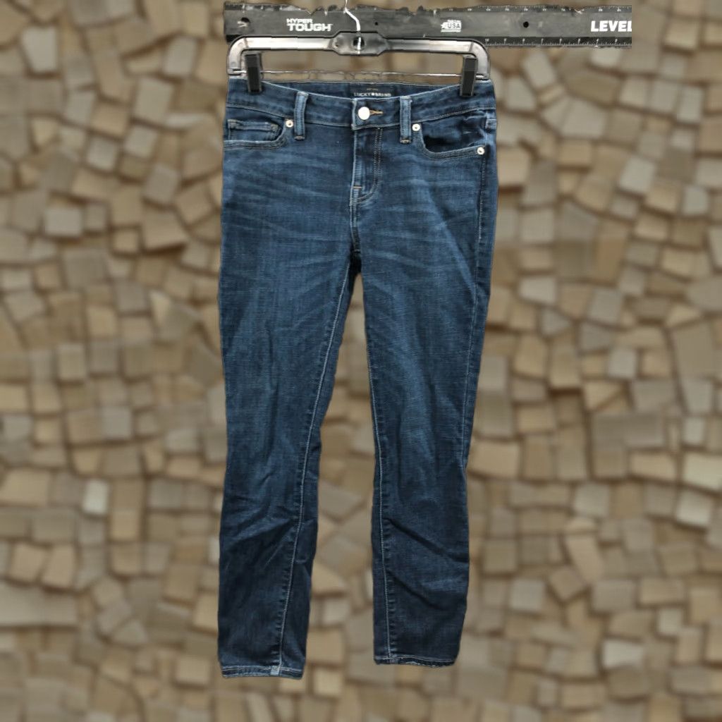 Lucky Brand Lucky Brand Lolita Skinny Jeans Size 0 Womens Mid Rise Dark Wash Blue Denim Skinny Jeans Women Slim Fit 5-Pocket Denim Blue Size 25" / US 0 / IT 36 - 1 Thumbnail