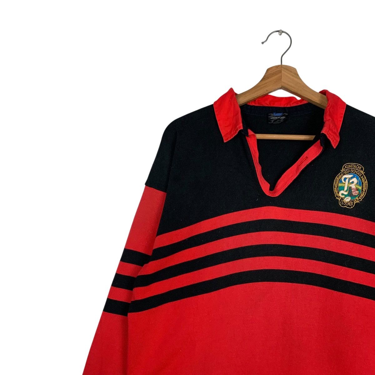 Vintage SUZUKI Sports Polo Rugby Shirt Kunitachi #1903-C83 Size US L / EU 52-54 / 3 - 6 Thumbnail