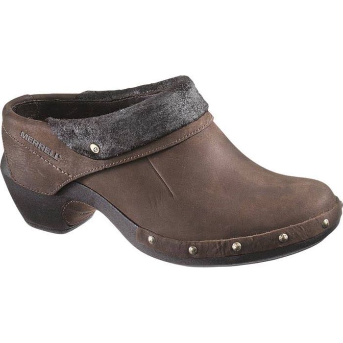 merrell leather clogs