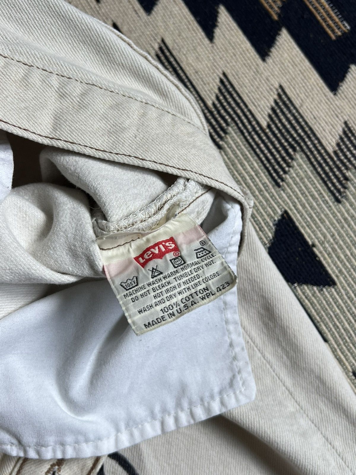 Levi's Vintage U.S.A Levi’s Custom Handmade Tribal Jeans Size US 32 / EU 48 - 11 Thumbnail