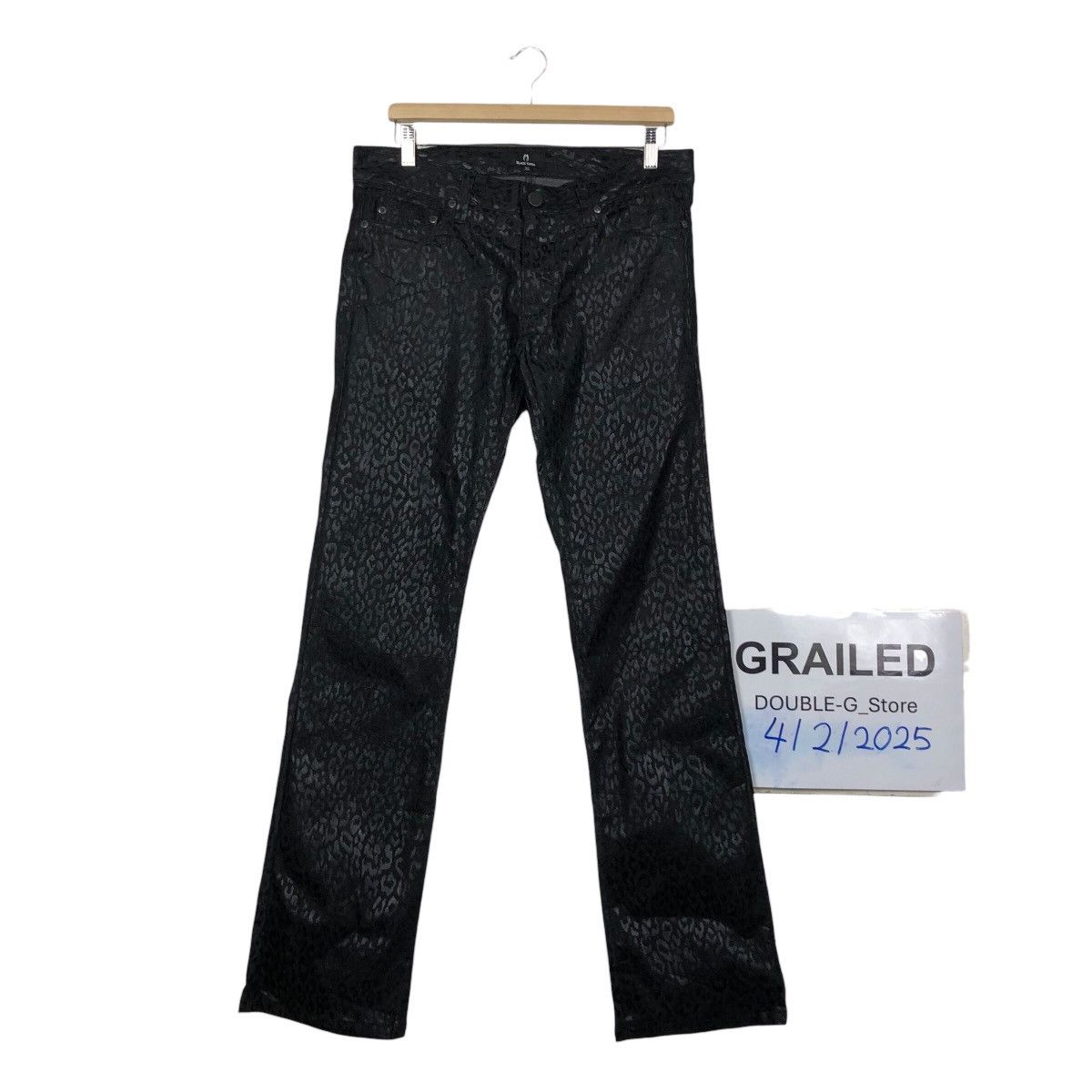 Japanese Brand 📌Vintage Biker Pants Polkadot Design Black Varia Size US 32 / EU 48 - 1 Thumbnail