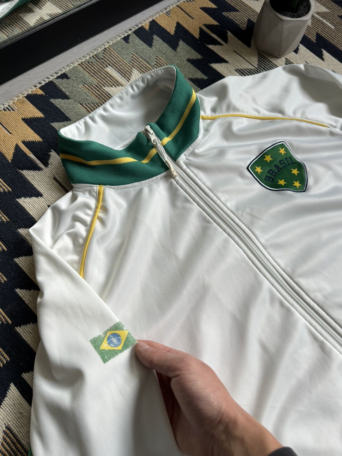 Vintage Vintage Brazil Blockcore Y2K Track Top Jacket Size US XL / EU 56 / 4 - 8 Thumbnail