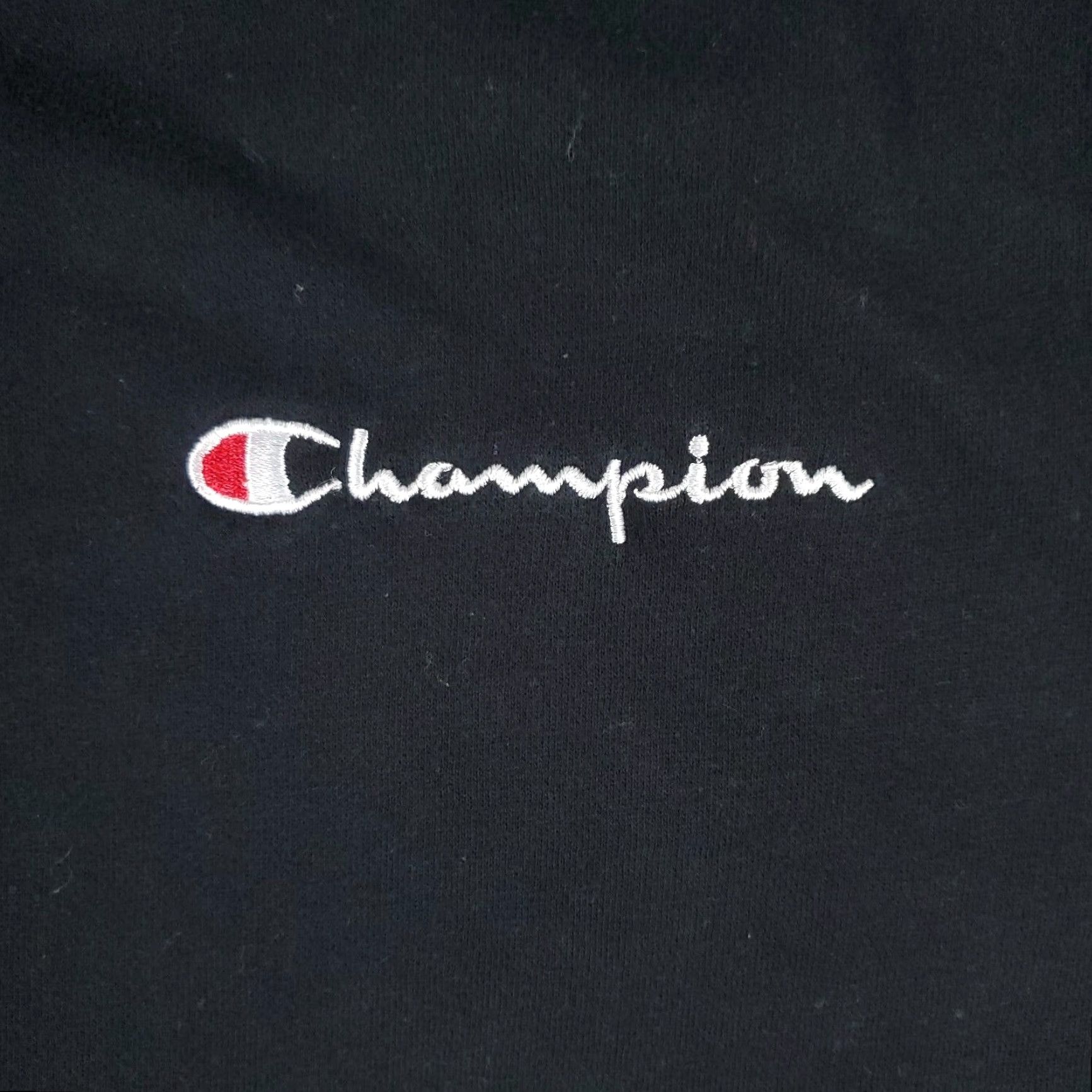 Champion Champion Pullover Sweater Mens Medium Black Crew Neck Long Sleeve Cotton Blend Size US M / EU 48-50 / 2 - 2 Thumbnail
