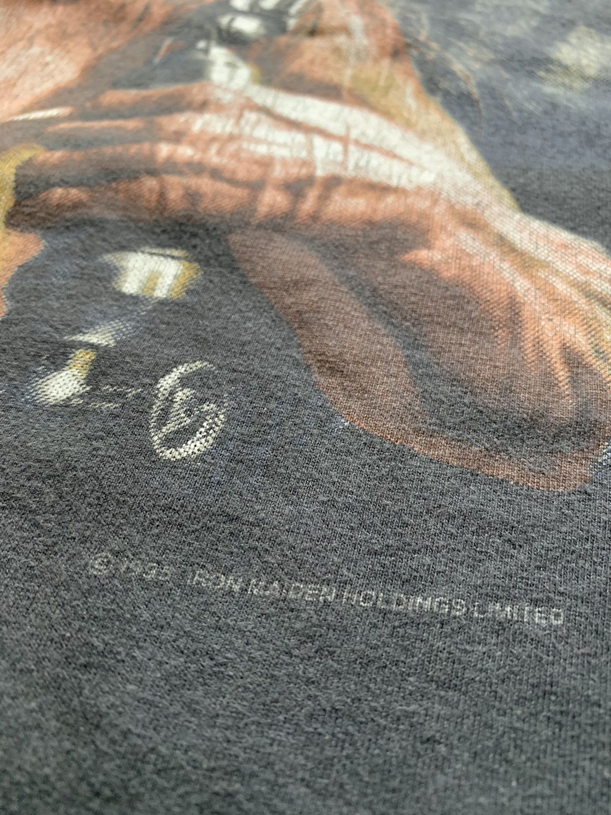 Band Tees 1995 Iron Maiden The X Factour Faded Tee Size US XL / EU 56 / 4 - 5 Thumbnail