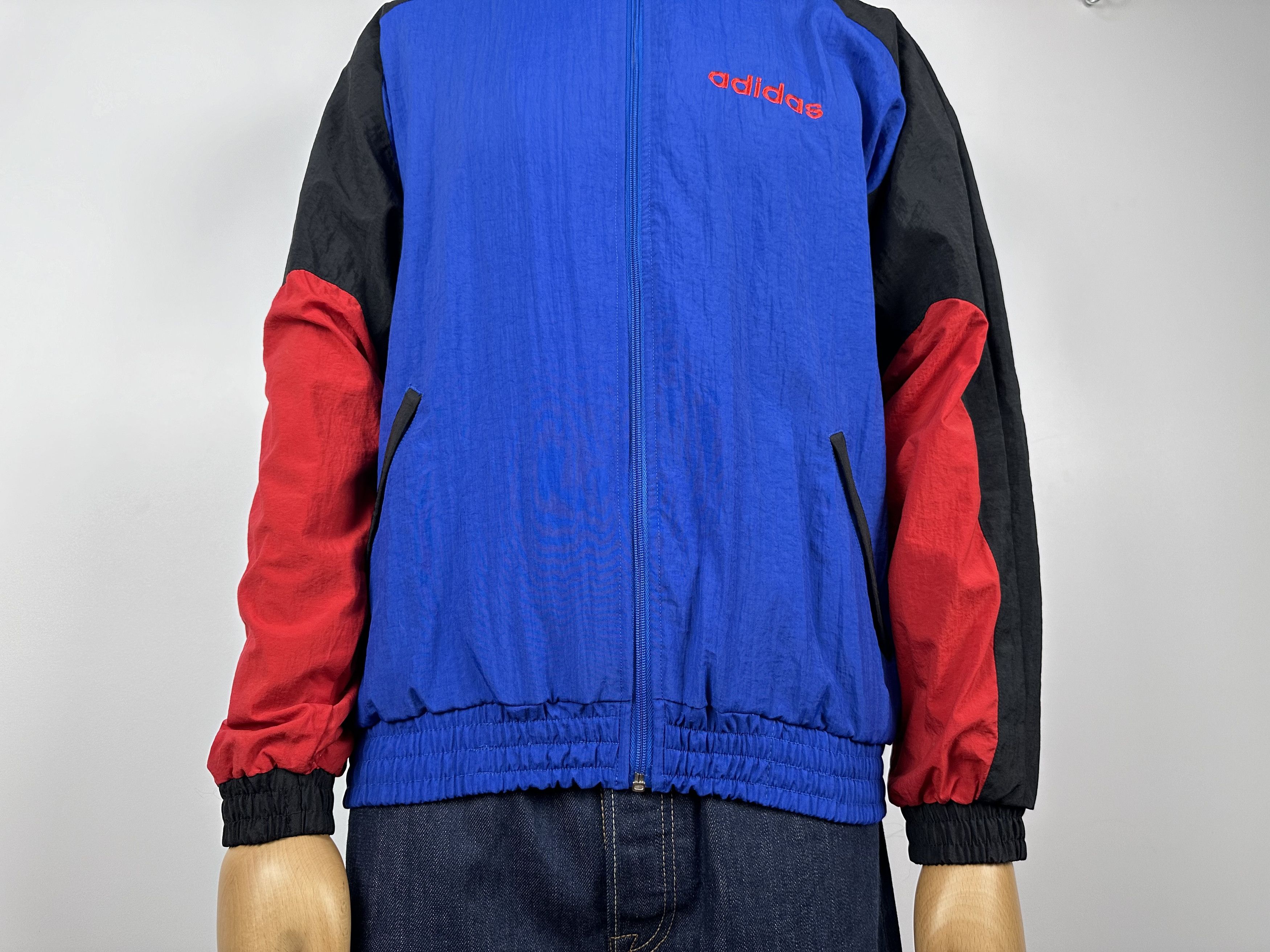 Adidas × Vintage Adidas Vintage 90s Nylon Bomber Track Top Jacket Size US M / EU 48-50 / 2 - 7 Thumbnail