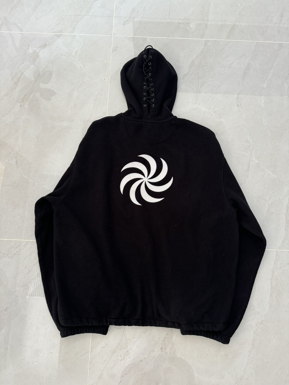 Vetements *RARE* Vetements SS19 Black Gimp Mask Bullet Fleece Hoodie Size US L / EU 52-54 / 3 - 10 Thumbnail