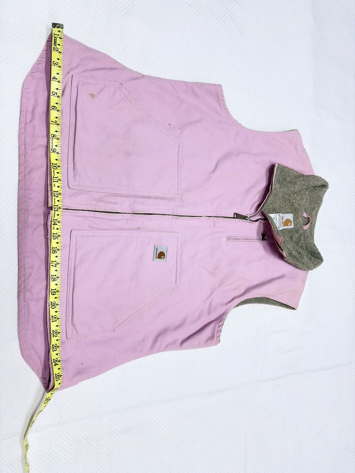 Carhartt Vintage Carhartt Sandstone Sherpa-Lined Vest - Size XL / US 12-14 / IT 48-50 - 13 Thumbnail