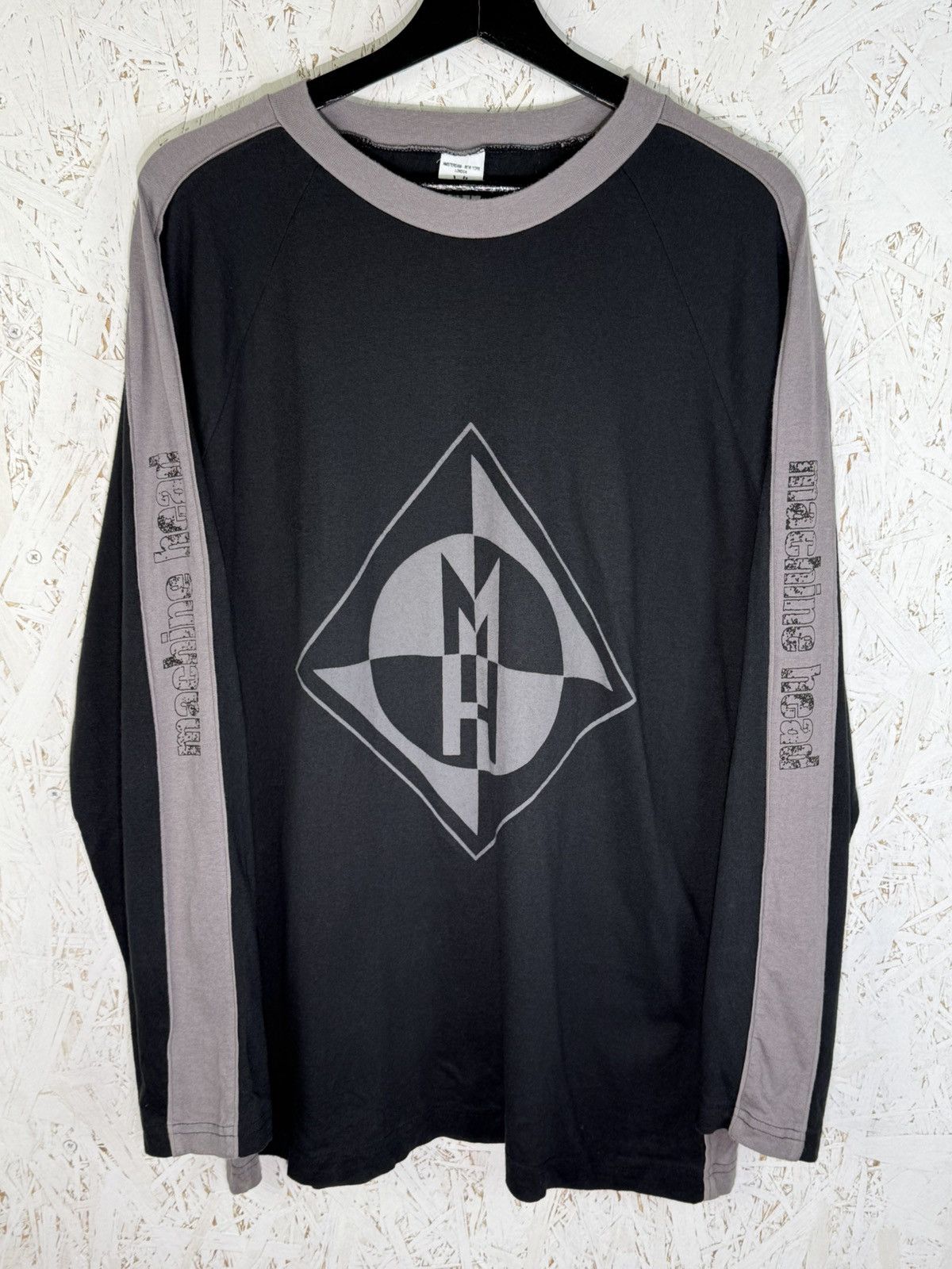 Band Tees 90s Vintage Machine Head 1997 Blue Grape Metal Long Sleeve Size US XL / EU 56 / 4 - 1 Thumbnail