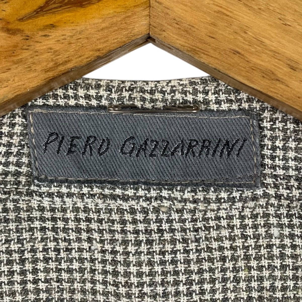 Vintage PIERO GAZZARRINI Nova Check Tartan Button Up Long Vest Size M / US 6-8 / IT 42-44 - 4 Thumbnail
