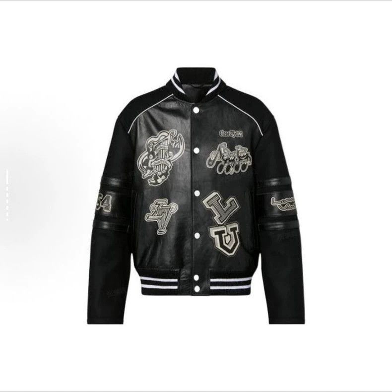 Louis Vuitton Black Label Printed Baseball Jacket