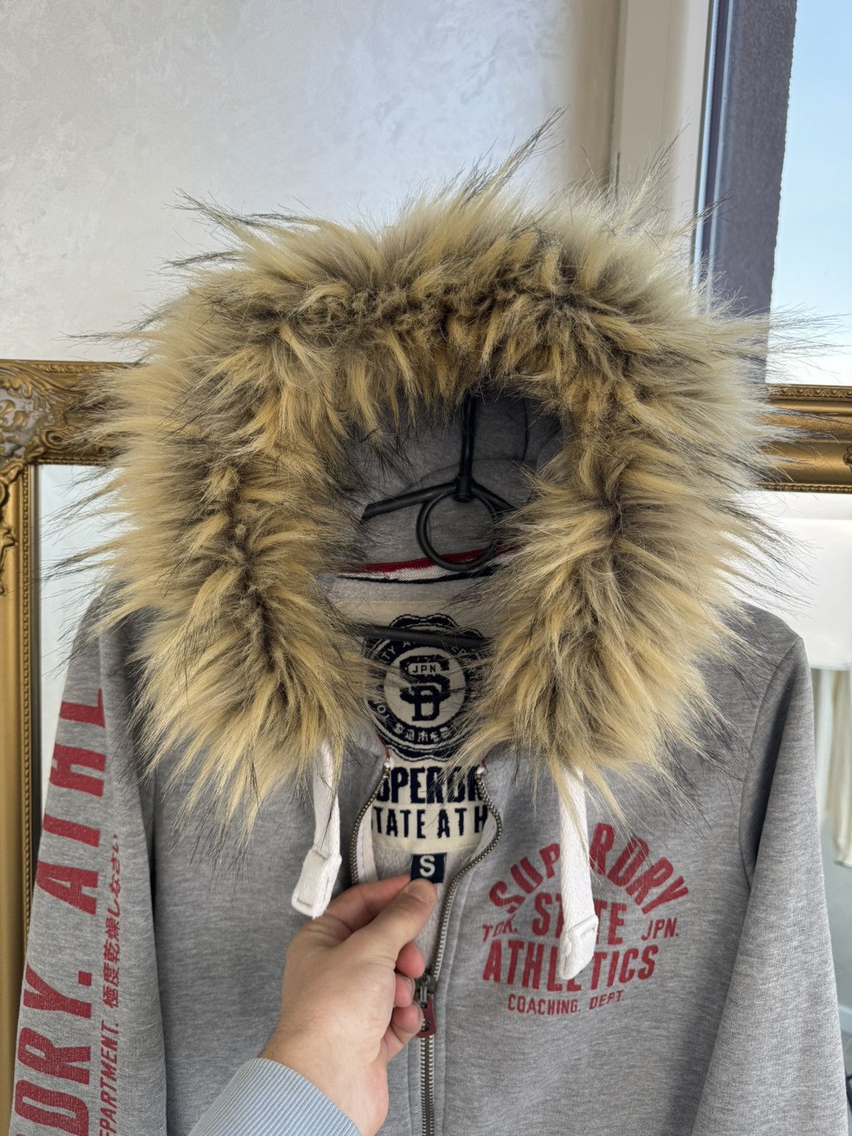 Superdry Vtg Y2K If6was9 LGB Goa Vibe Superdry Japan fur zip Hood Size S / US 4 / IT 40 - 4 Thumbnail