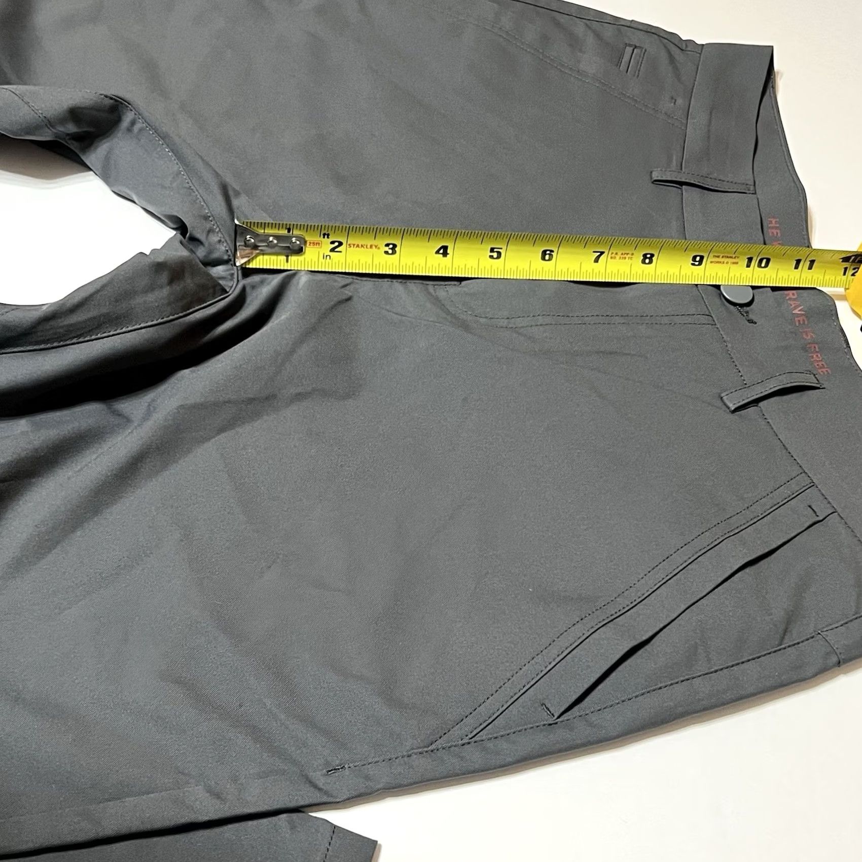 Vintage Marcus Pierce Renegade Pants Mens 30x32 Gray Chino Slim Tapered 30x30.5 5-Pocket Front Flat Front Modern City College Sports Button Zip Regular Size US 30 / EU 46 - 4 Thumbnail
