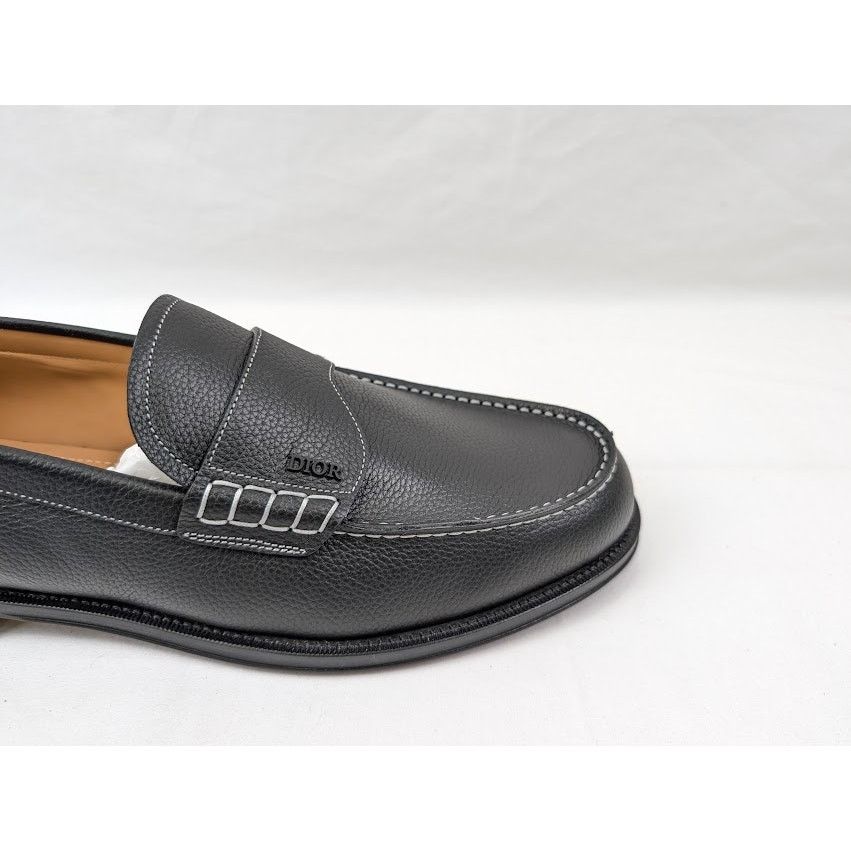 Dior o1rshd1 Granville Grained Calf Loafer in Nior Size US 13 / EU 46 - 3 Thumbnail