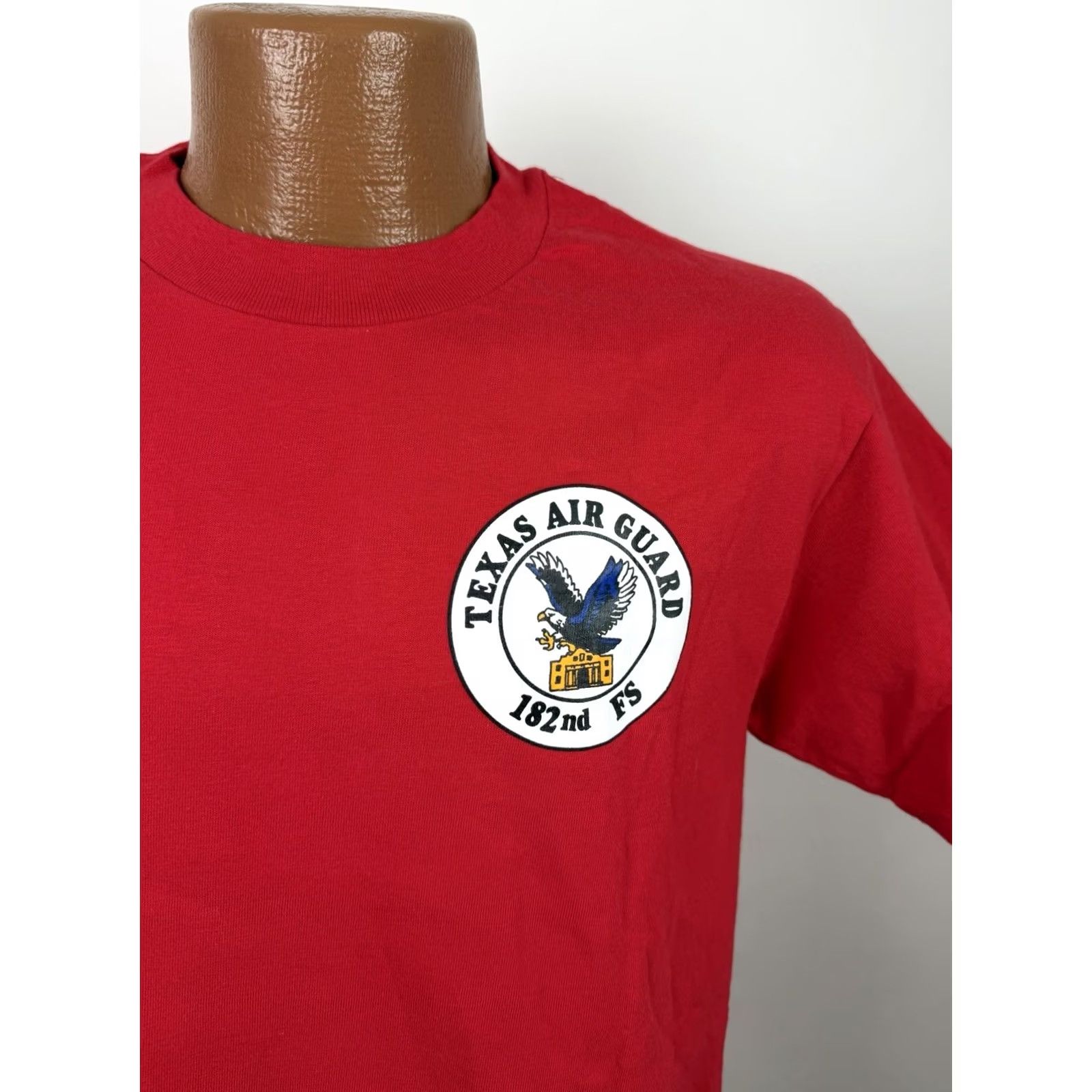 Vintage VINTAGE Texas Air National Guard Shirt Mens Medium 90s Military T-shirt Cowboy Red Size US M / EU 48-50 / 2 - 4 Thumbnail