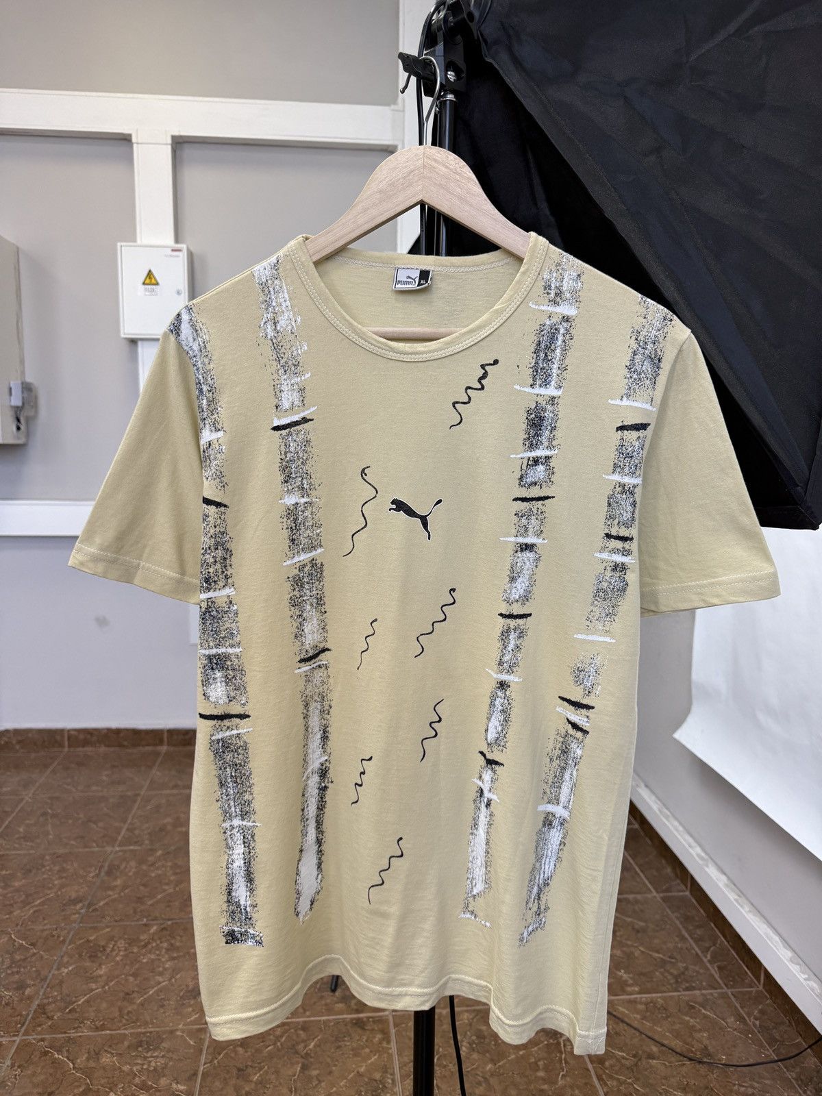 Puma × Vintage 🇮🇹 Vintage 80s Puma SpeedCat T-Shirt Italy Rare Retro Hype Size US L / EU 52-54 / 3 - 1 Thumbnail