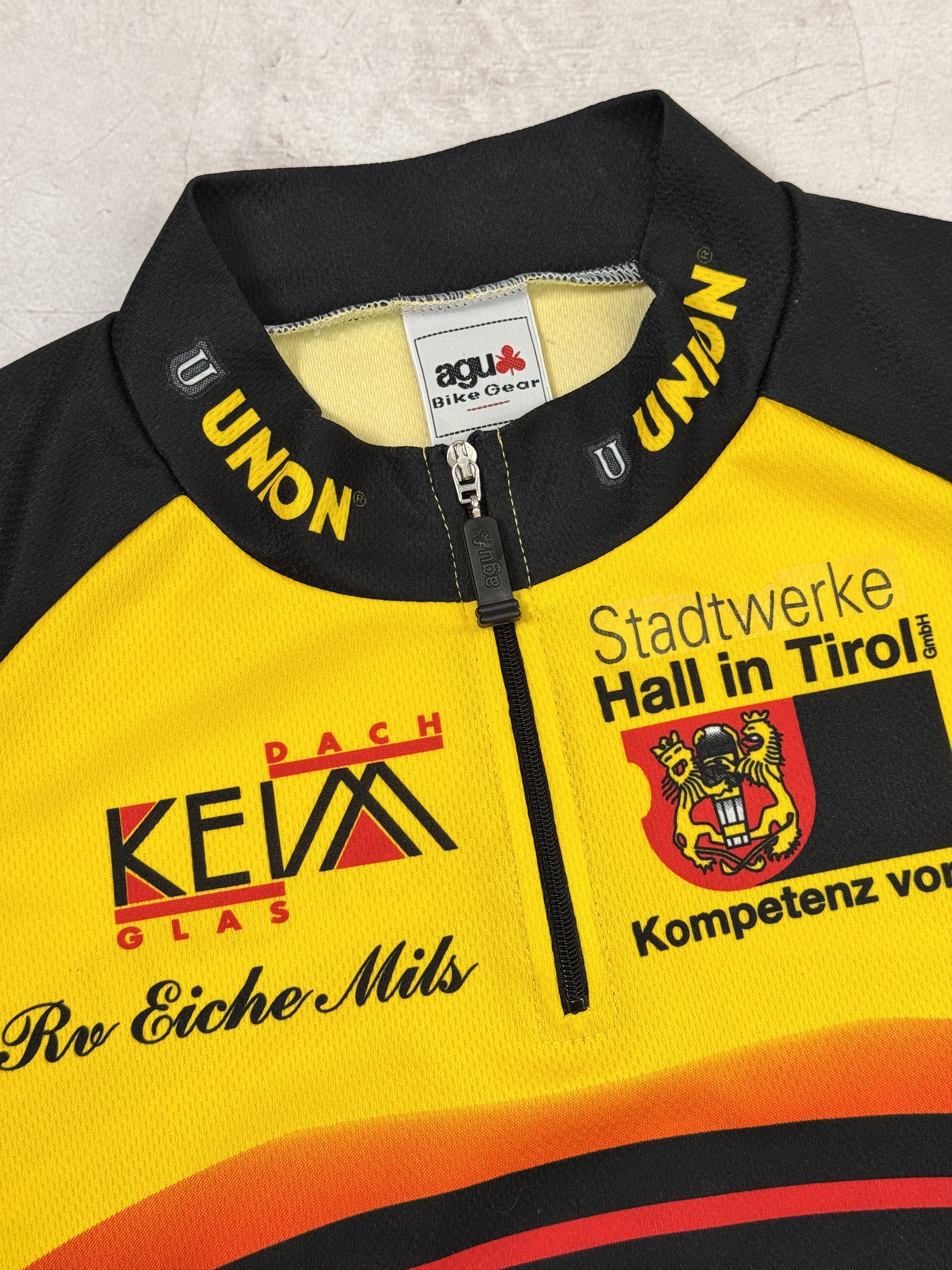 Sports Specialties Vintage Agu Wilier Triestina Raiffeisen Posch Cycling Jersey Size US M / EU 48-50 / 2 - 6 Thumbnail
