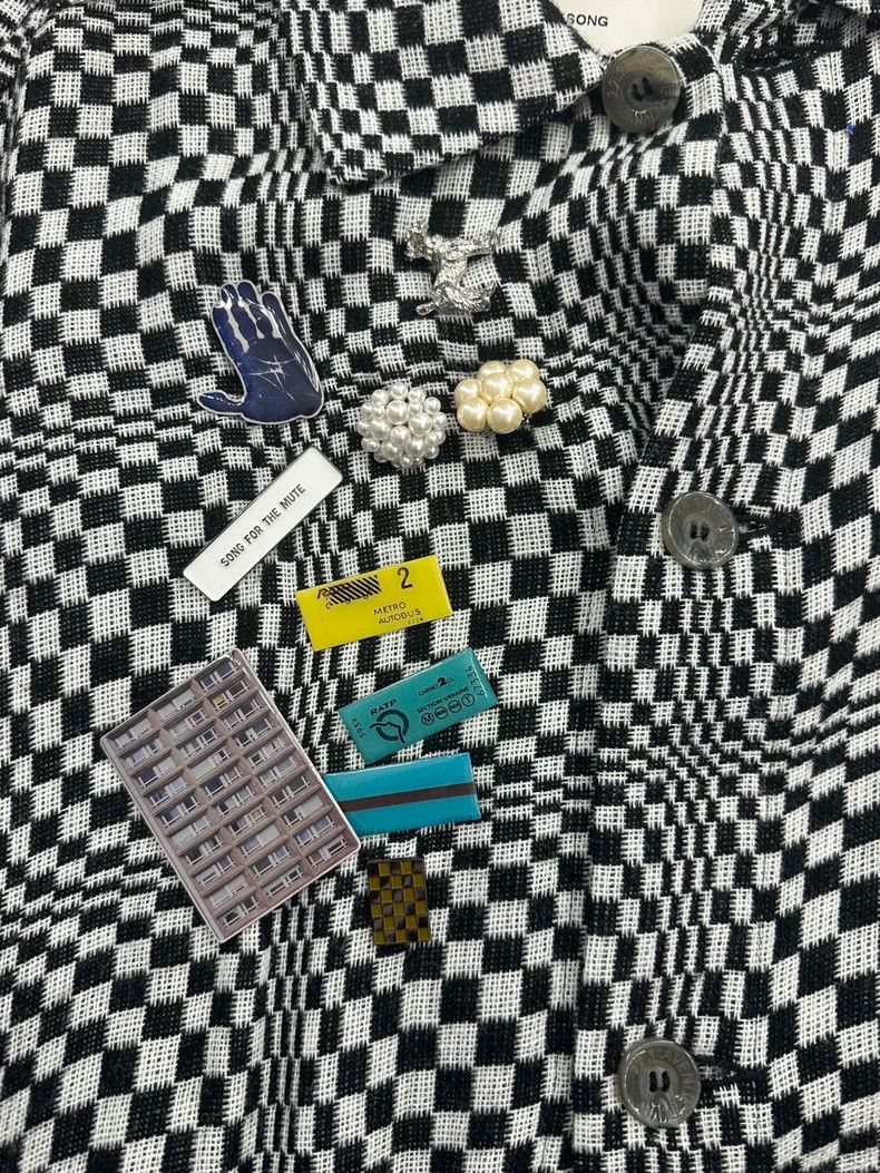 Song For The Mute Song For The Mute checkered silhouette shirt Size US XS / EU 42 / 0 - 3 Thumbnail