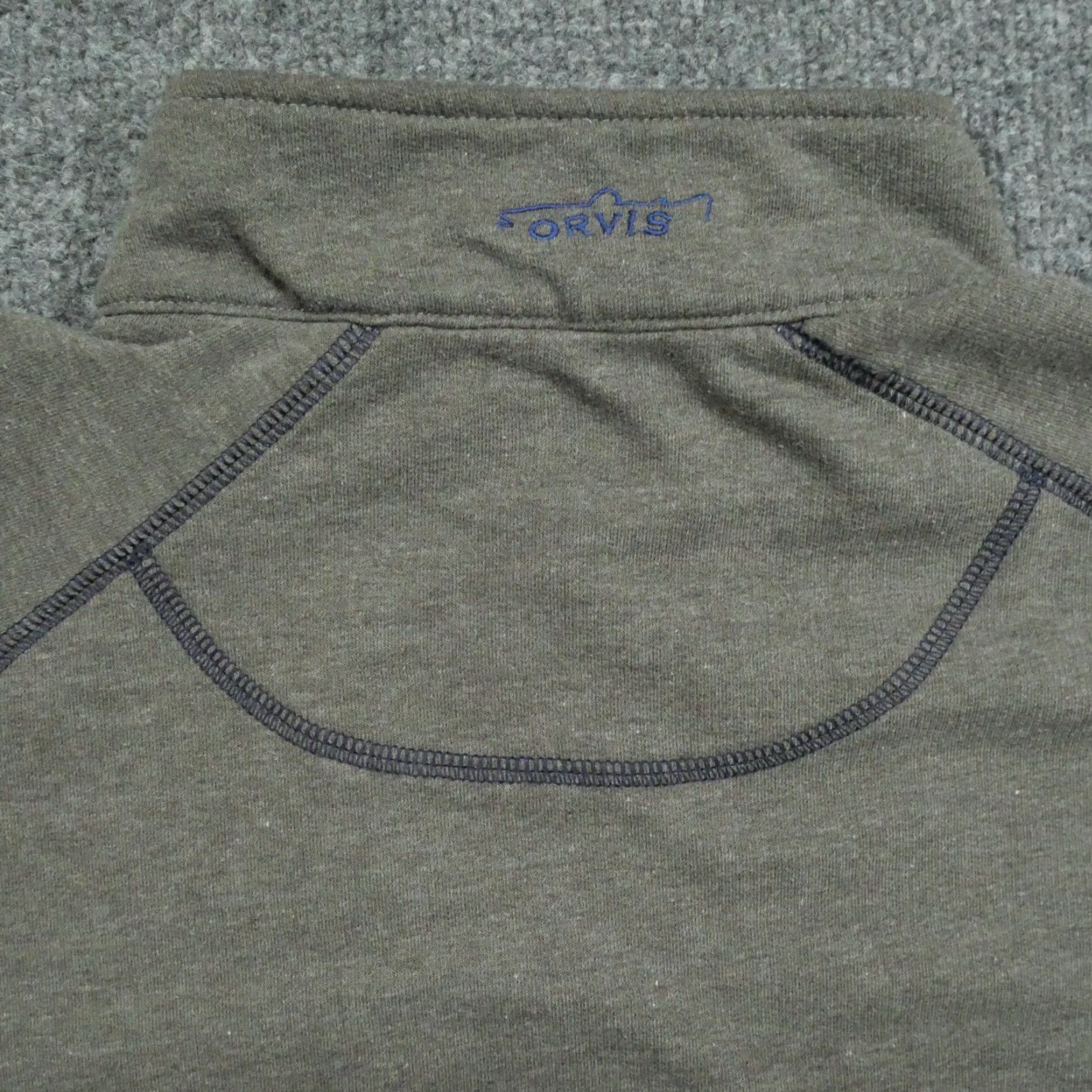 Orvis Orvis Sweatshirt Mens Large Grey Quarter Zip Fleece Pocket Outdoors Size US L / EU 52-54 / 3 - 7 Thumbnail