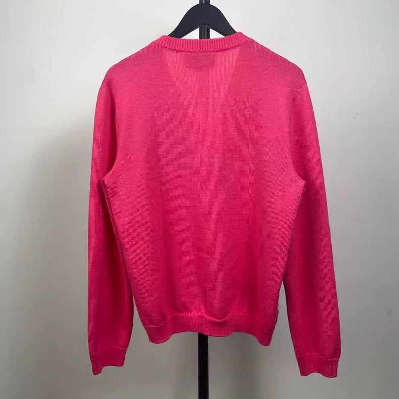 Gucci Gucci Pink checkered knitwear sweater Size L / US 10 / IT 46 - 2 Thumbnail