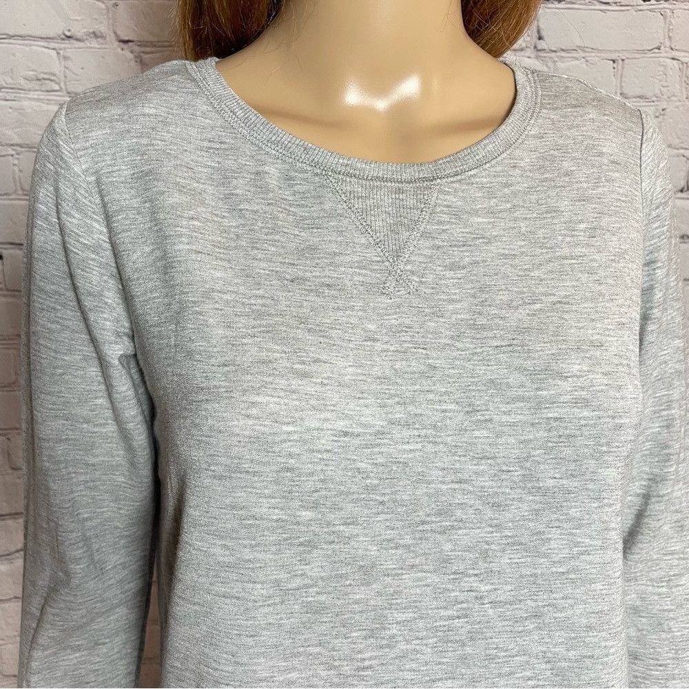 Other New Max Studio Sleepwear Grey Long Sleeve Top Size XS Size XS / US 0-2 / IT 36-38 - 2 Thumbnail
