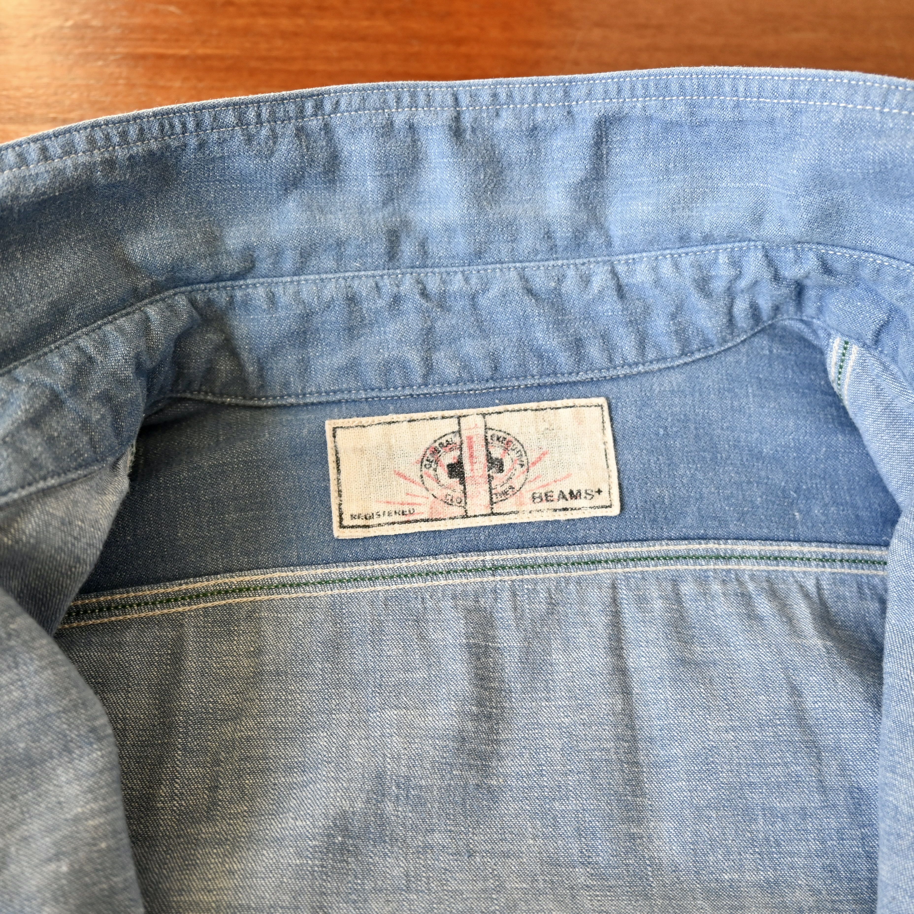 Beams Plus BEAMS Plus x Sunny Sports half-zip denim work shirt Size US M / EU 48-50 / 2 - 14 Thumbnail