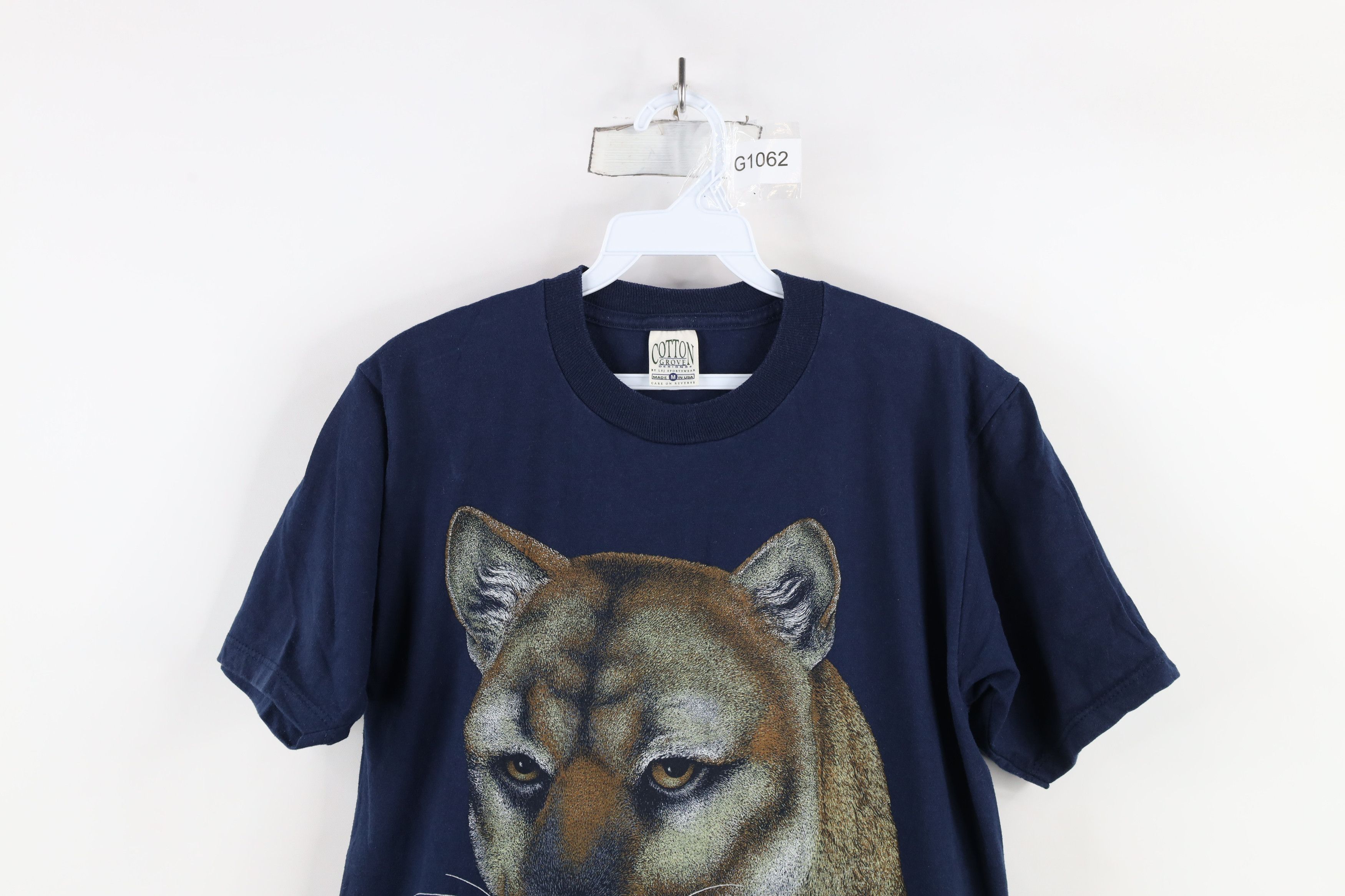 Vintage Vintage 90s Streetwear Wildlife Cougar Cat T-Shirt USA Size US M / EU 48-50 / 2 - 2 Thumbnail