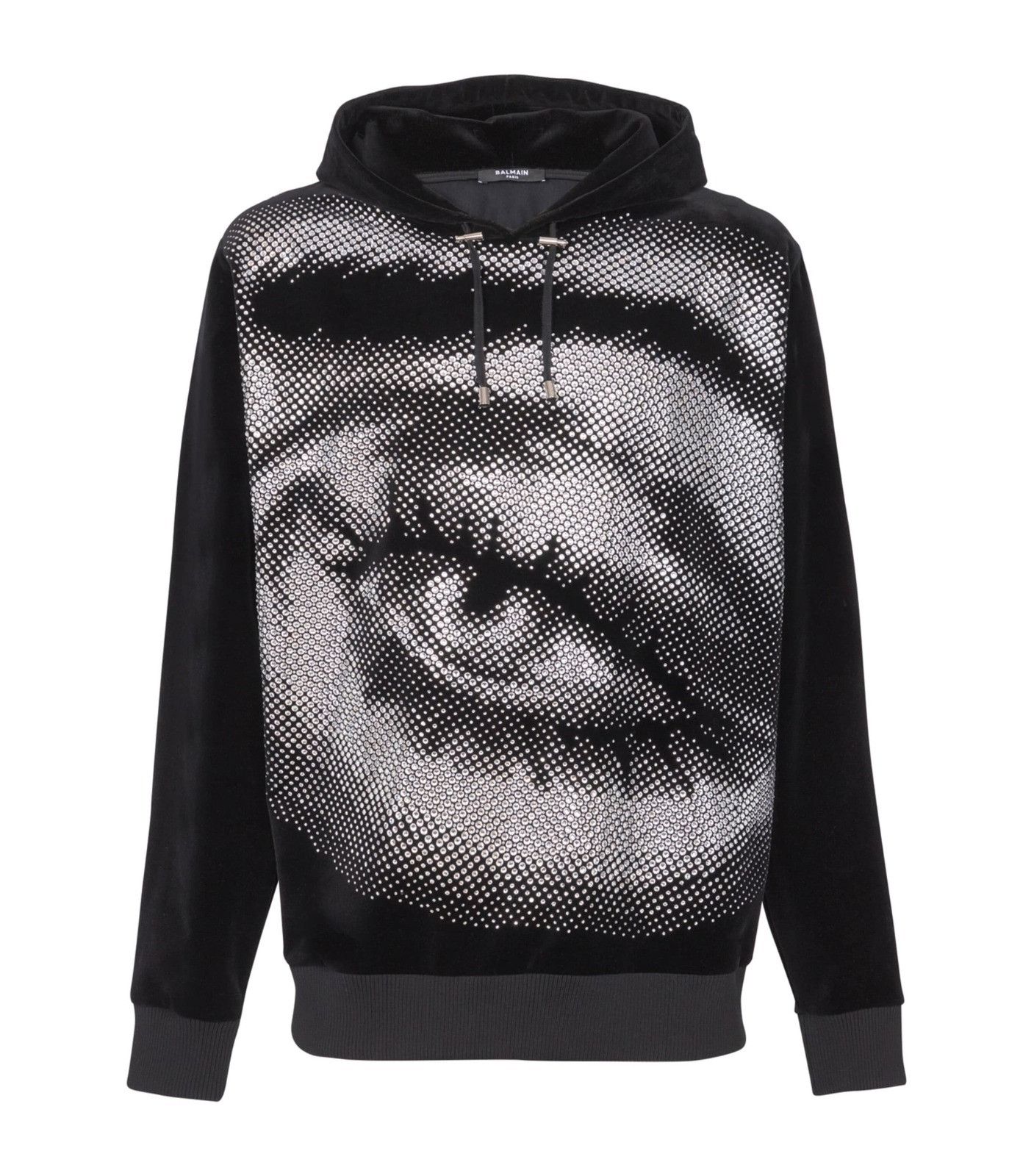 Balmain o1mt1gz0126 Crystal Eye Hoodie in Black Size US L / EU 52-54 / 3 - 1 Thumbnail
