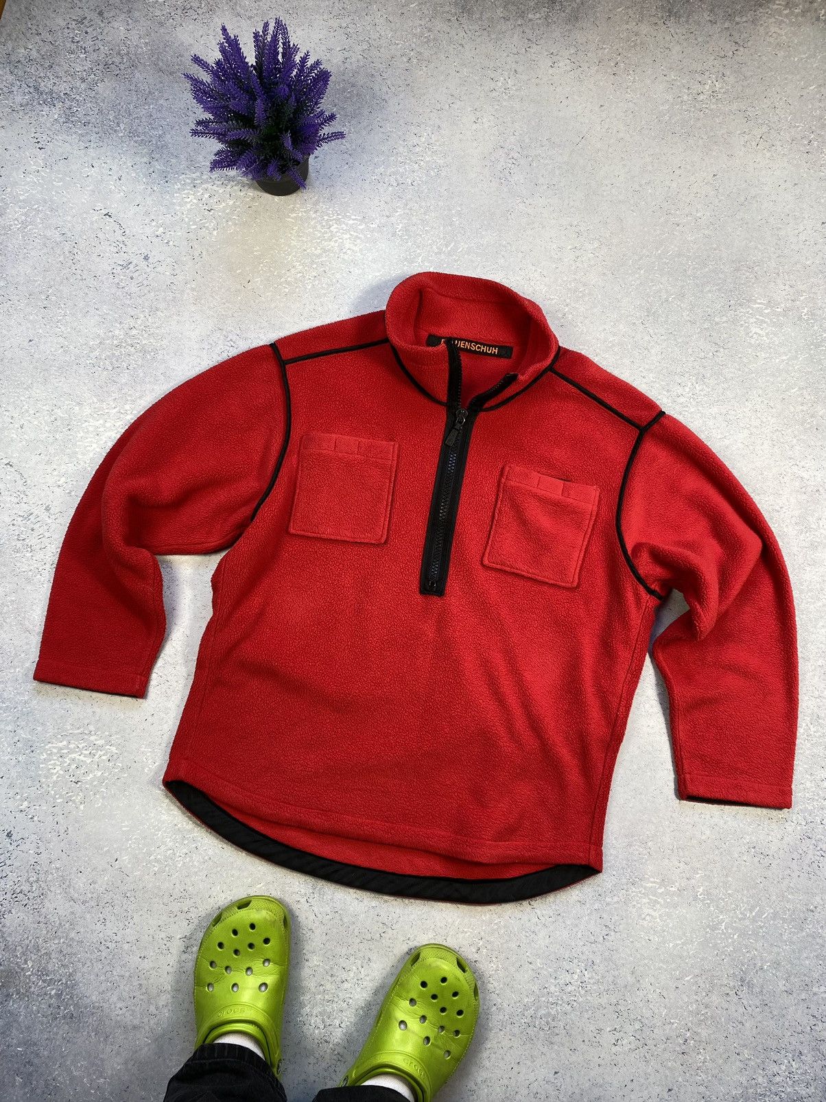 Frauenschuh Men’s Red FRAUENSCHUH Polartec Fleece Jacket Size Small Size US S / EU 44-46 / 1 - 1 Thumbnail