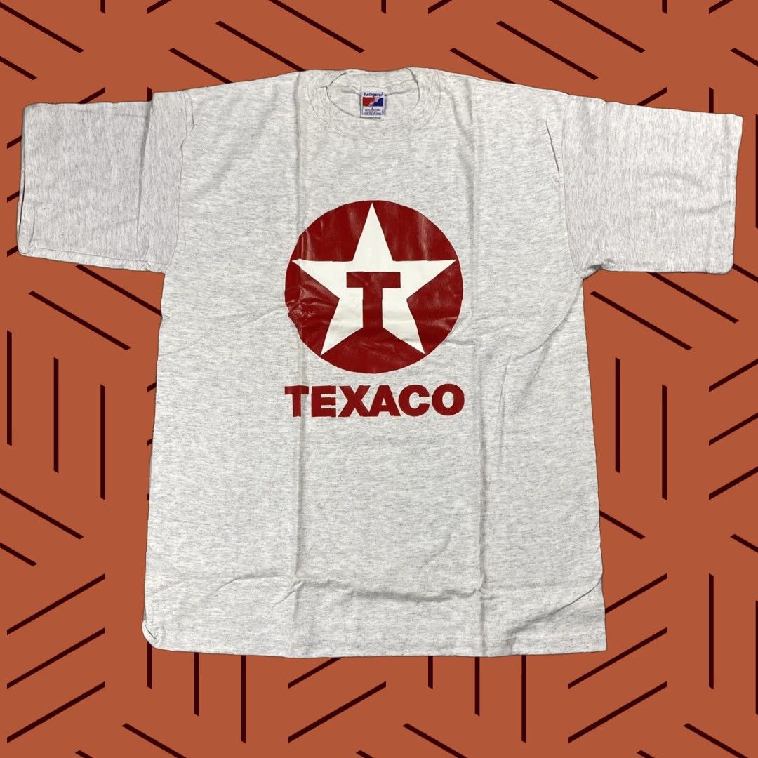 Vintage VINTAGE Swingster TEXACO T-Shirt Adult Large Gray 90s Racing Logo Mens Size US L / EU 52-54 / 3 - 1 Thumbnail