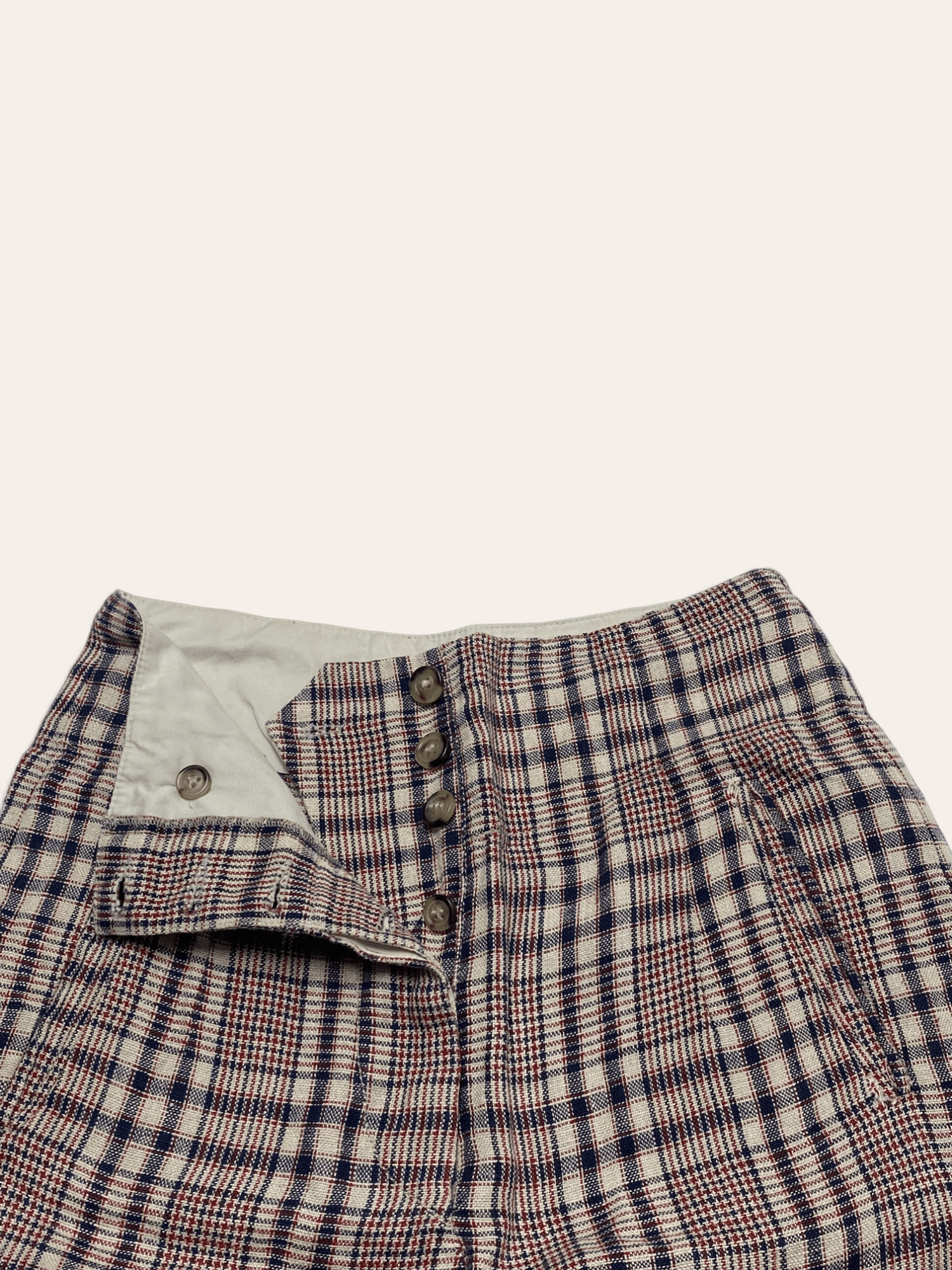 Isabel Marant 90s Vintage ISABEL MARANT Linen Checkered Pants Size 28" / US 6 / IT 42 - 5 Thumbnail
