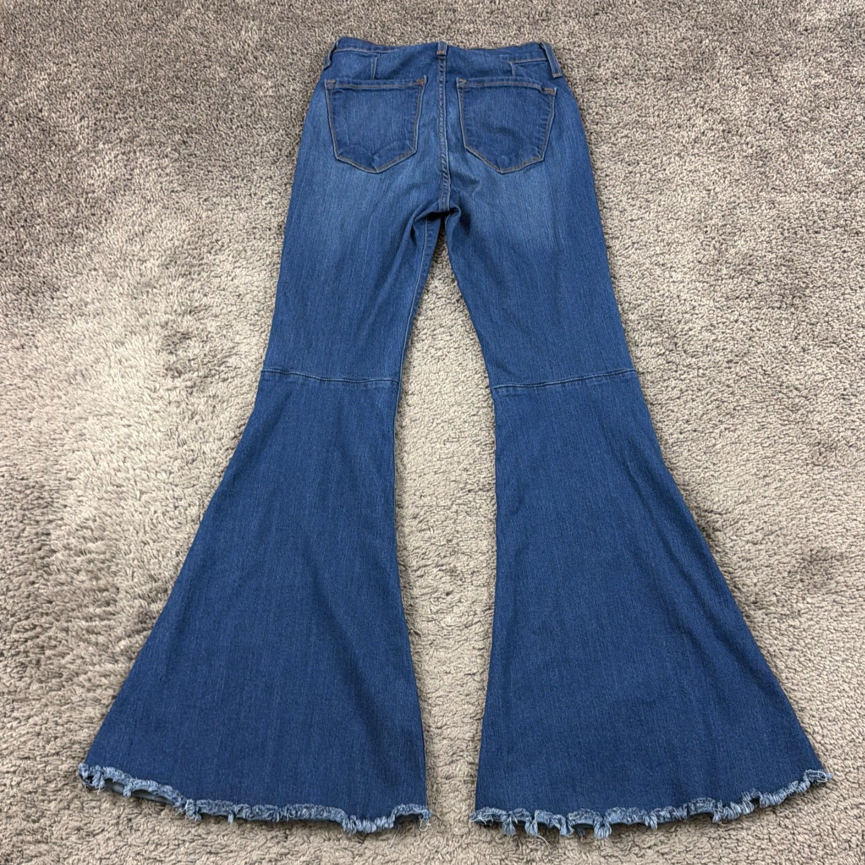 Vintage Judy Blue Jeans Womens 5 Flared High Rise Dark Wash Stretch Denim Regular Size 5 24x31 Blue Jeans Womens Flared Stretch 31 Inseam Size 27" / US 4 / IT 40 - 7 Thumbnail